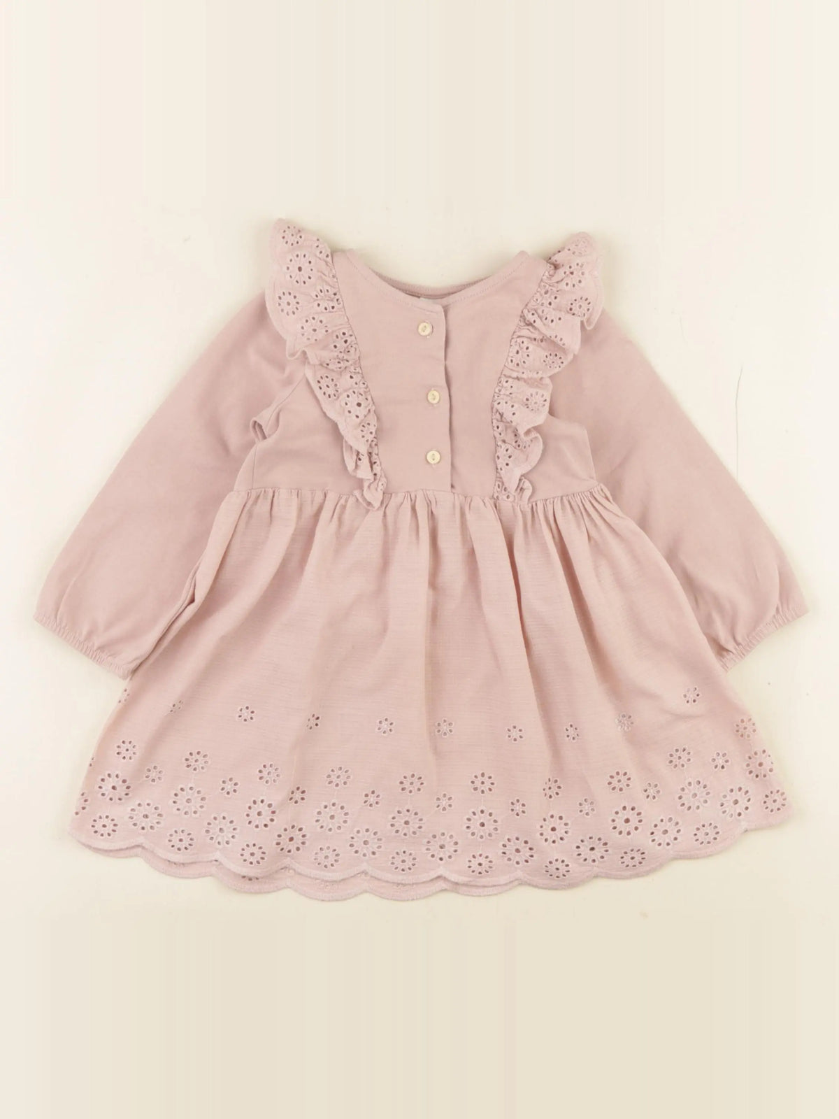 H&M - robe rose - 12/18 mois