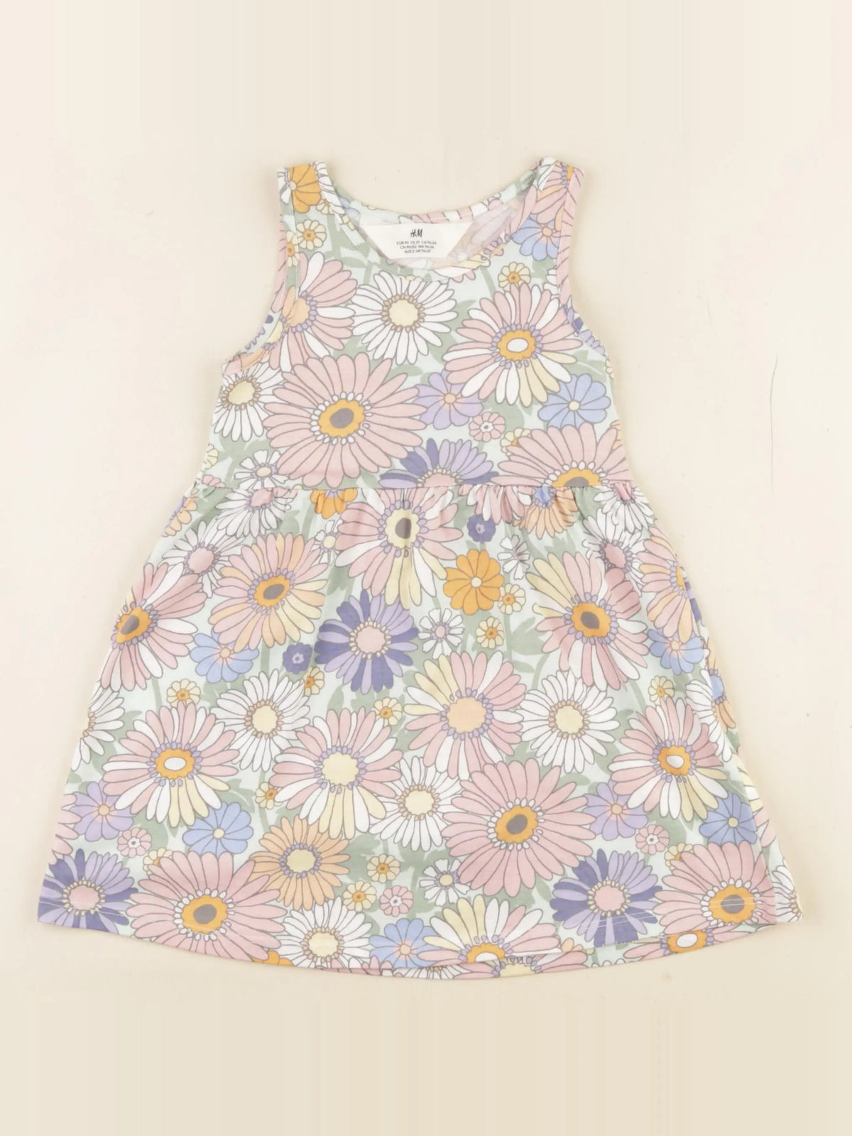 H&M - robe multicolore - 1 an à 2 ans