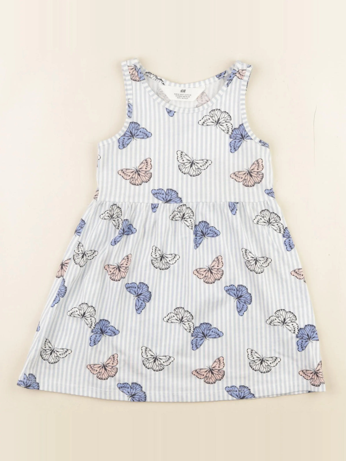 H&M - robe multicolore - 1 an à 2 ans