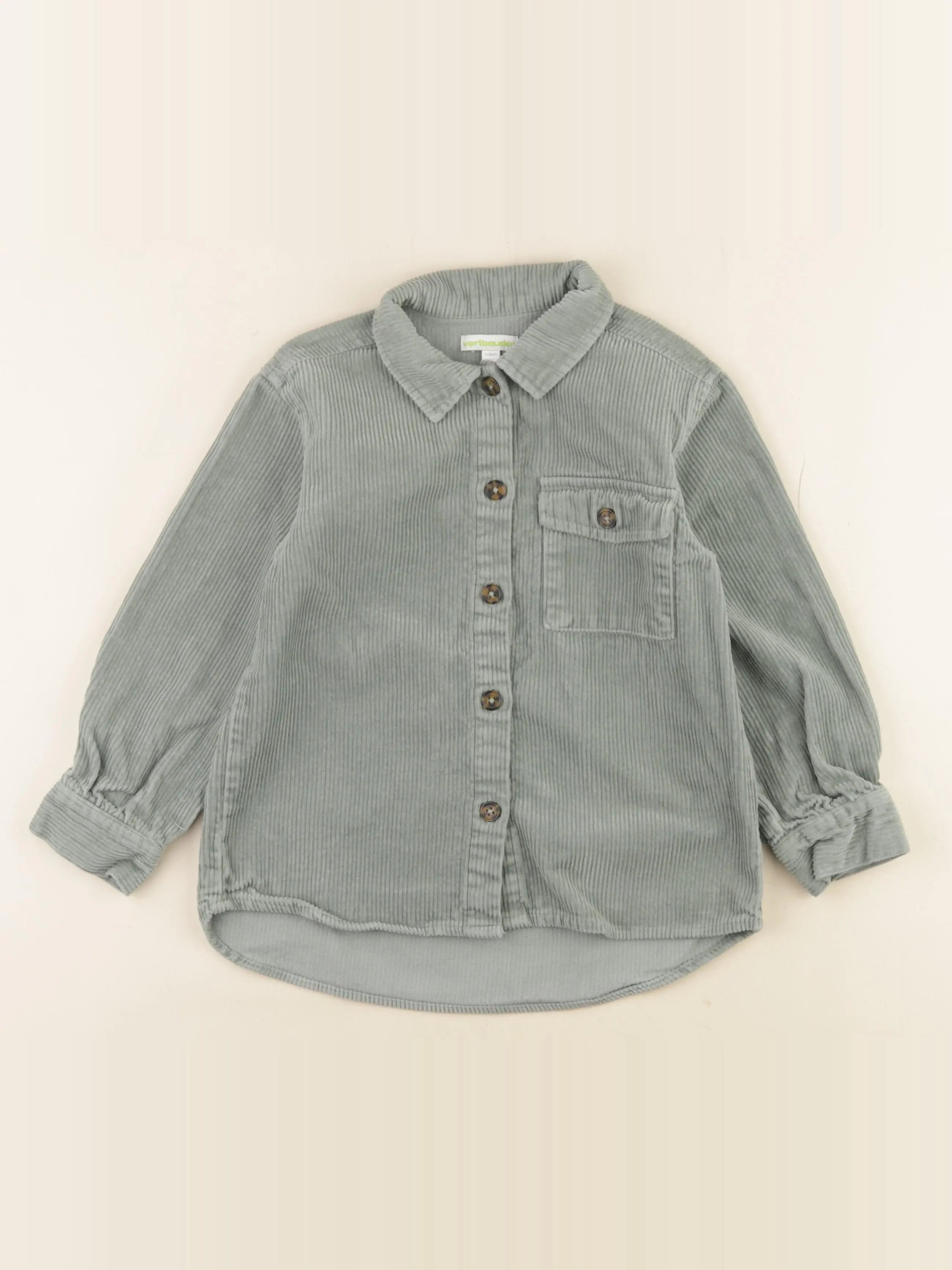 Vertbaudet - chemise vert - 6 ans