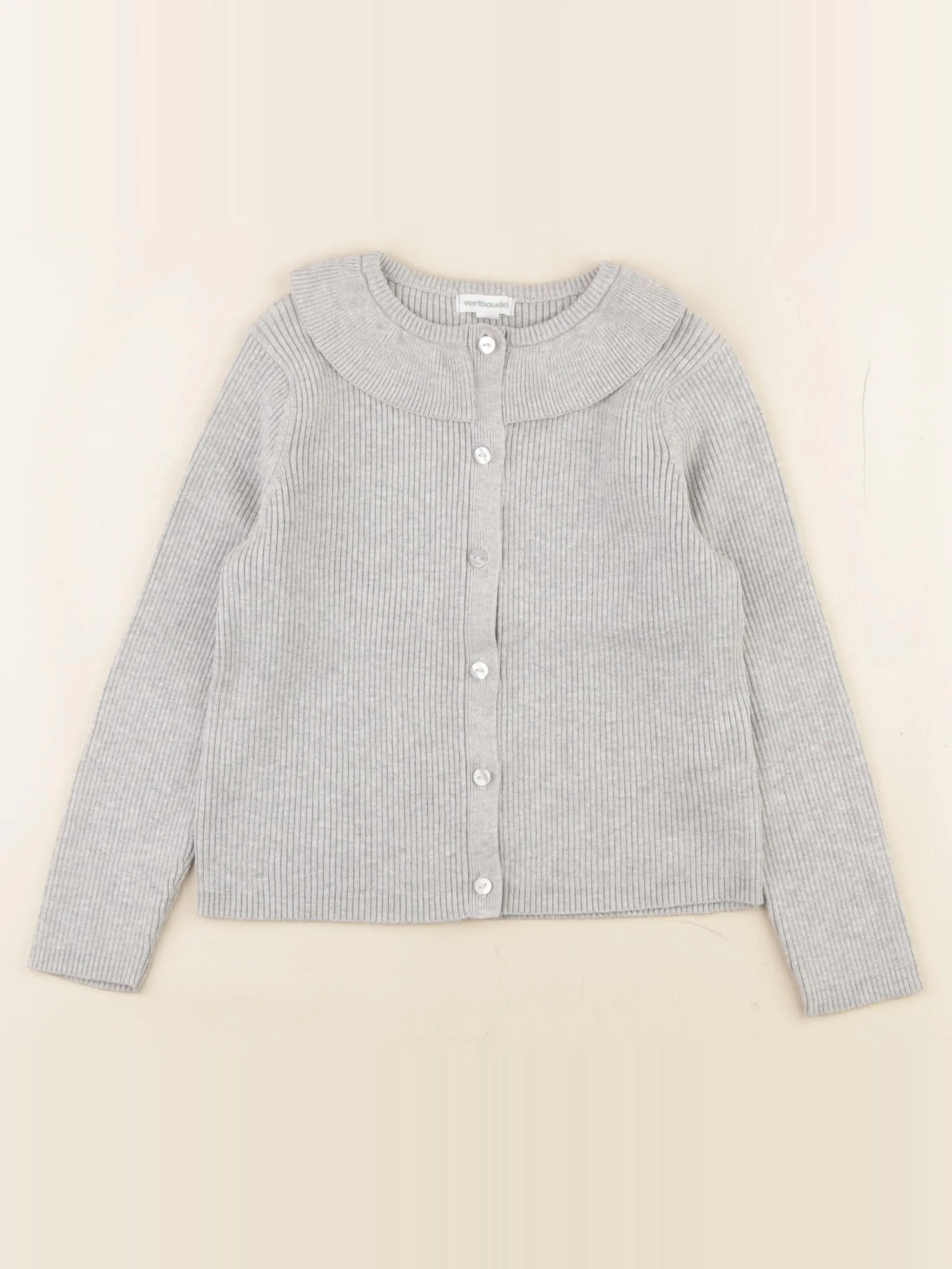 Vertbaudet - gilet gris - 6 ans