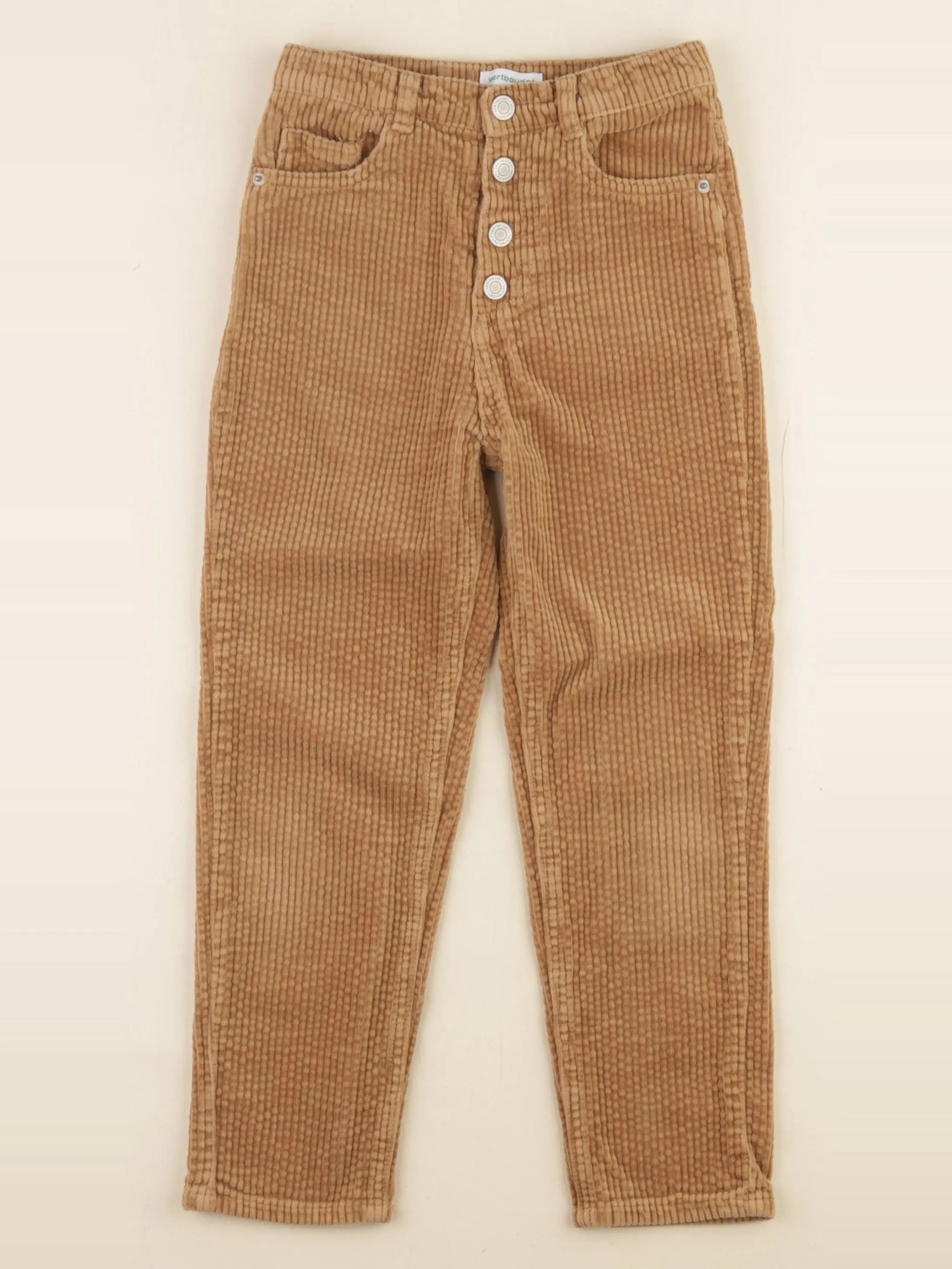 Vertbaudet - pantalon marron - 7 ans