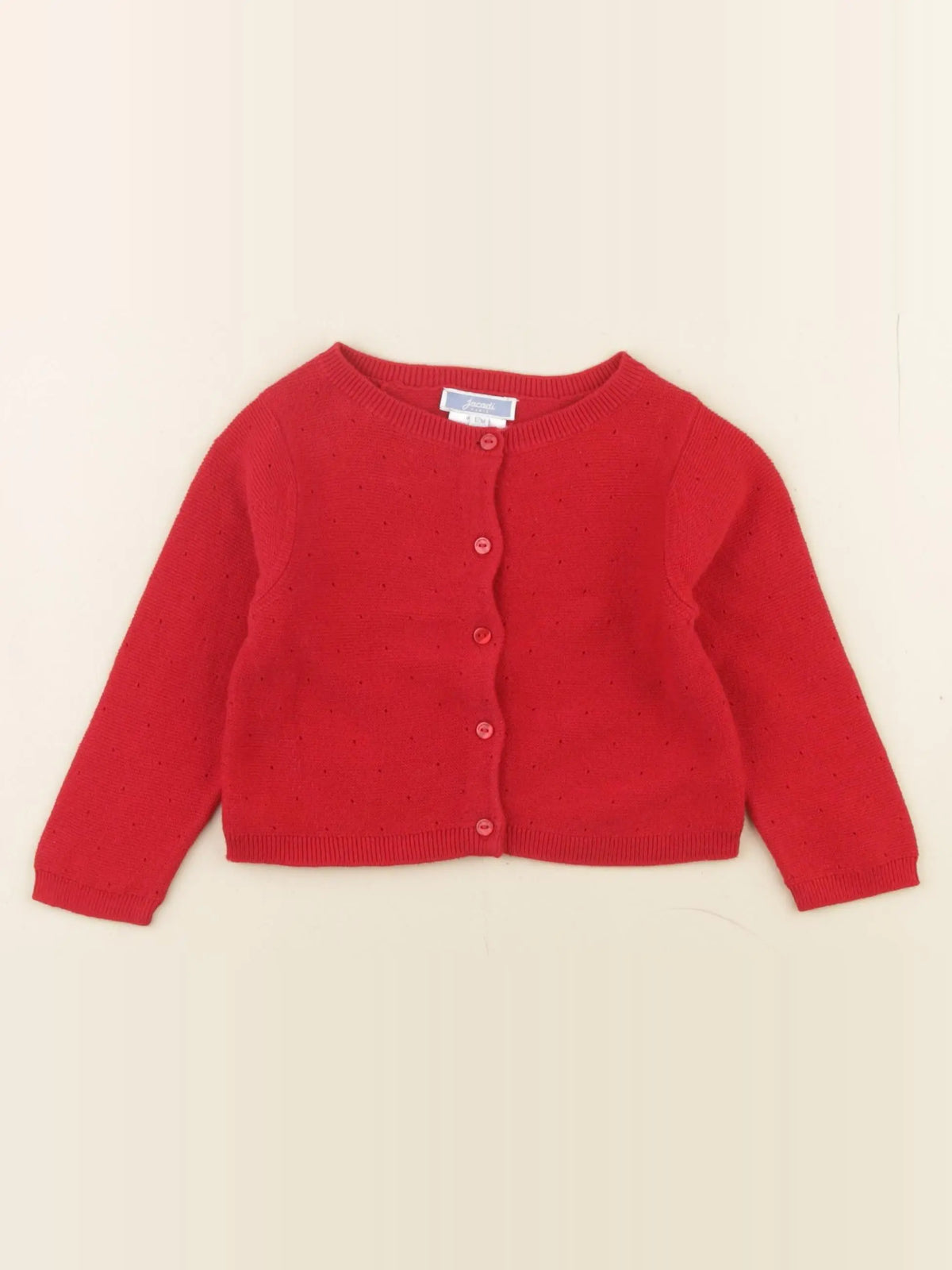 Jacadi - gilet rouge - 12 mois