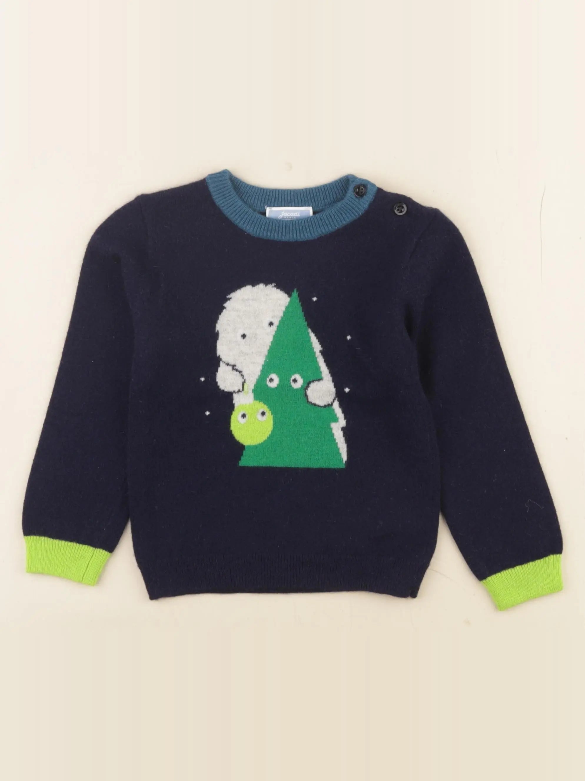 Jacadi - pull bleu - 36 mois