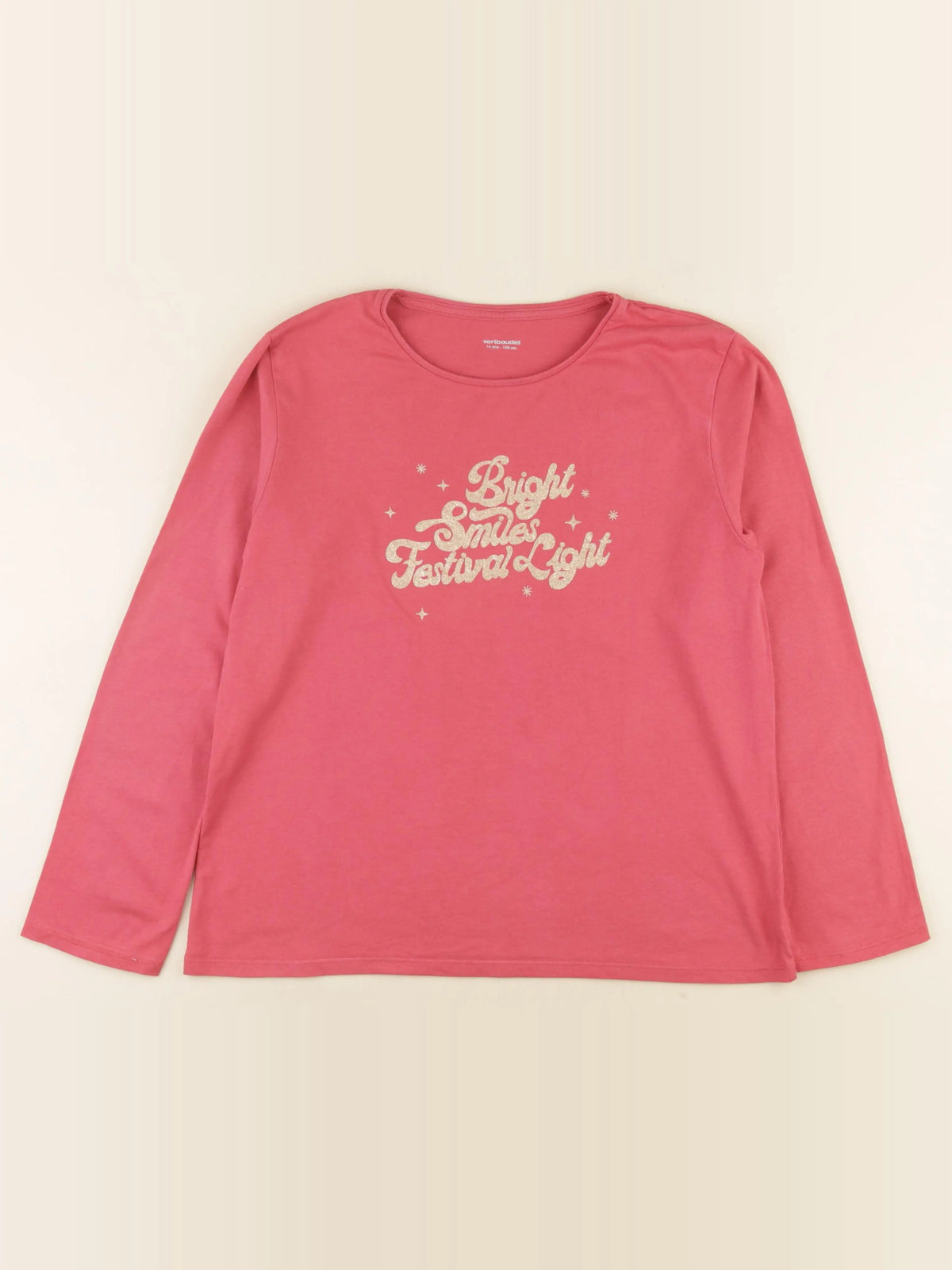 Vertbaudet - tee-shirt rose - 14 ans