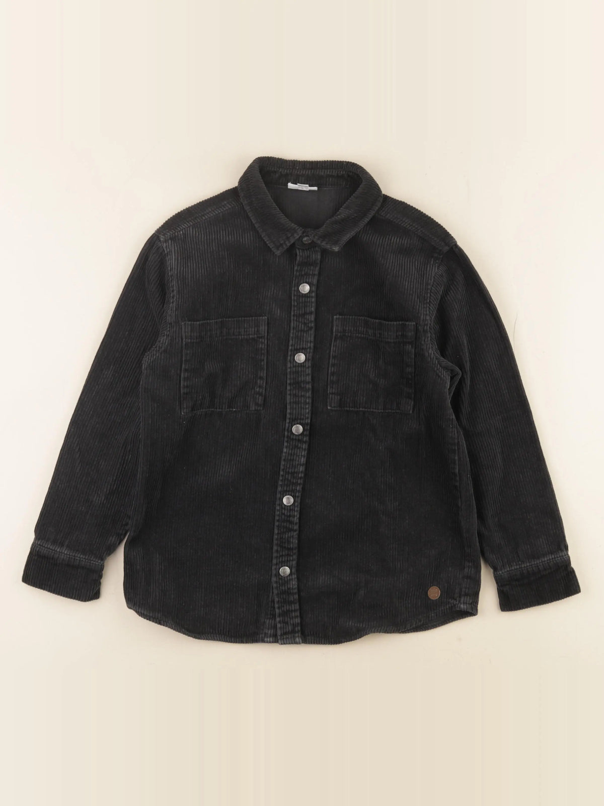 Vertbaudet - chemise gris - 8 ans