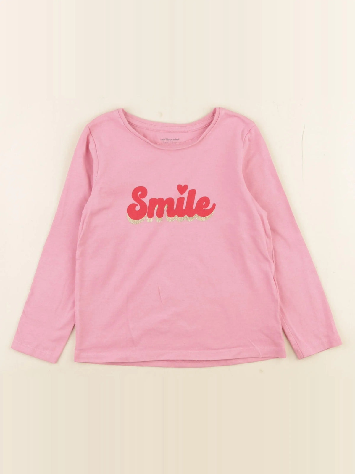Vertbaudet - tee-shirt rose - 5 ans
