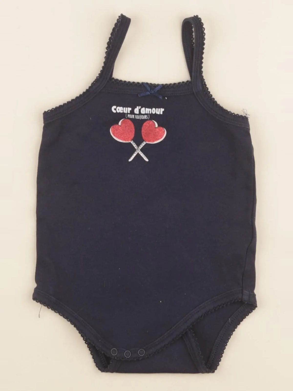 Vertbaudet - body bleu - 18 mois