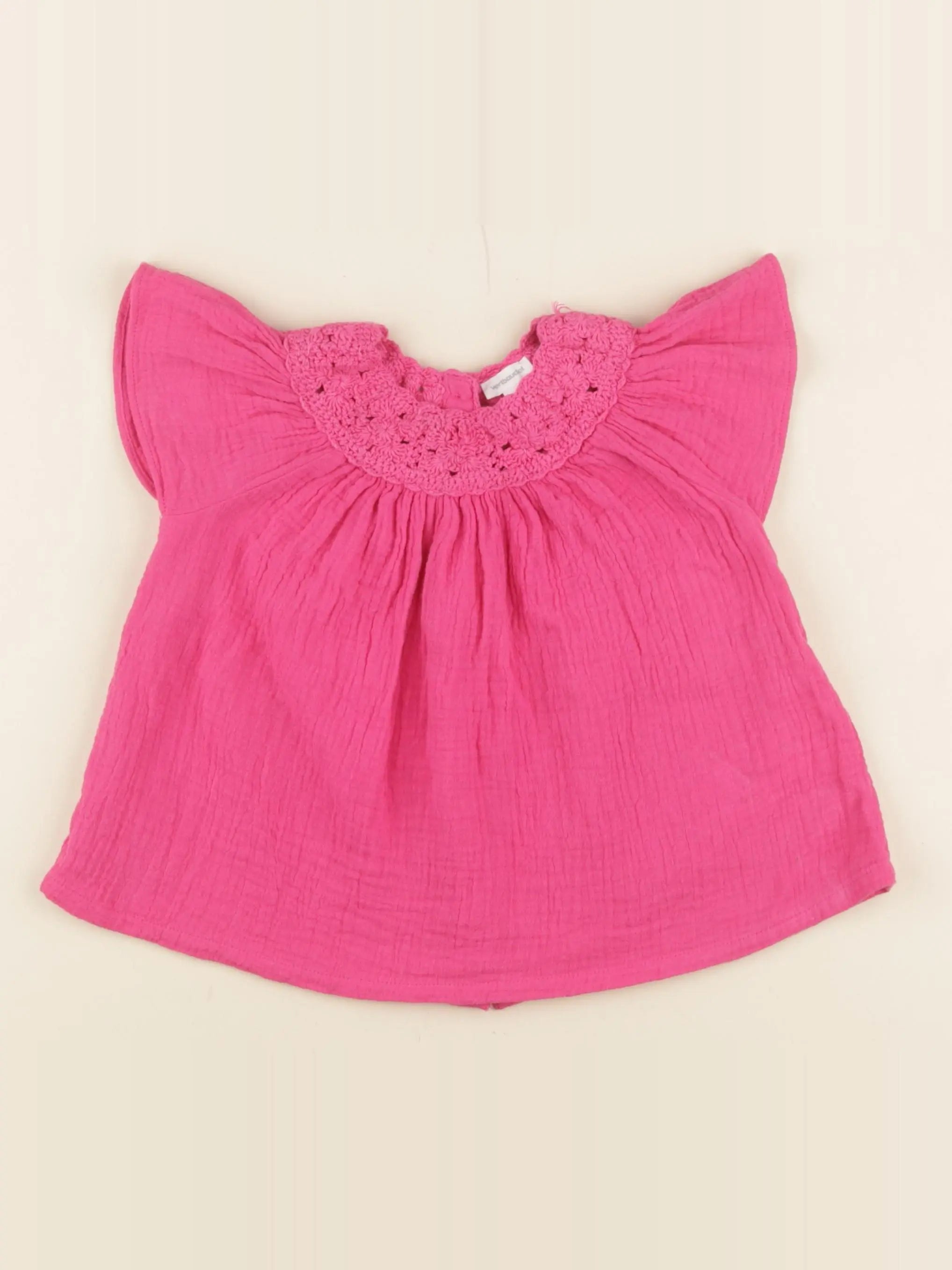 Vertbaudet - blouse rose - 24 mois