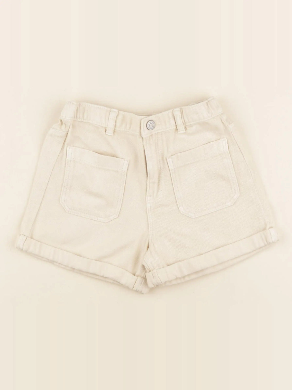 Vertbaudet - short beige - 6 ans