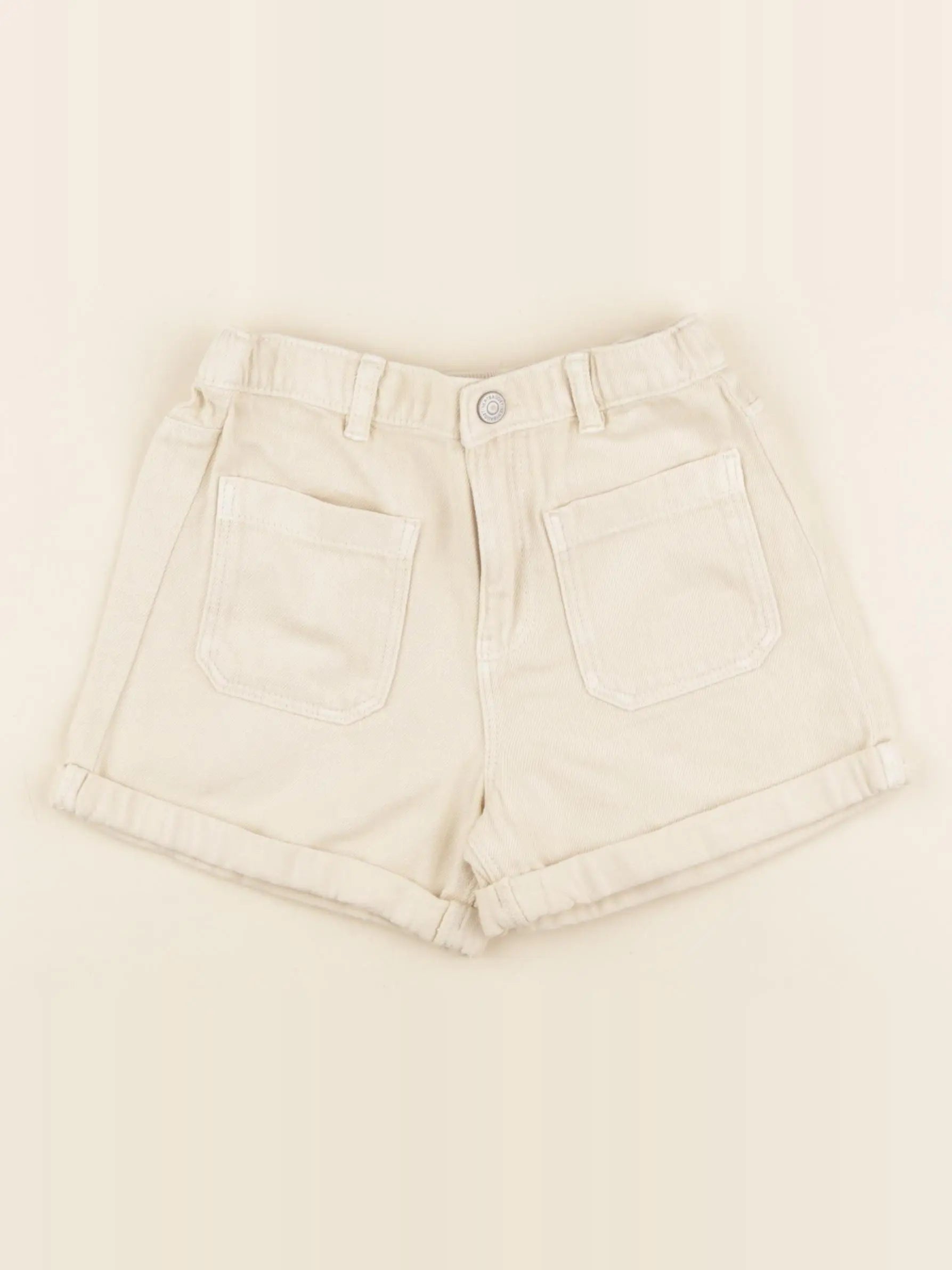 Vertbaudet - short beige - 6 ans