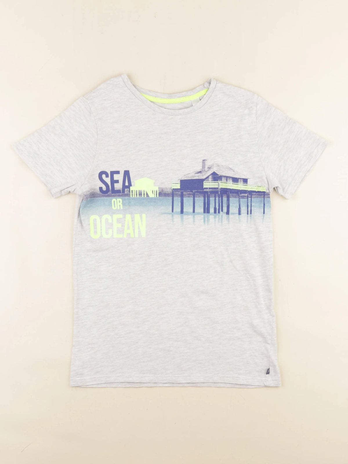 Okaidi - tee-shirt gris - 12 ans