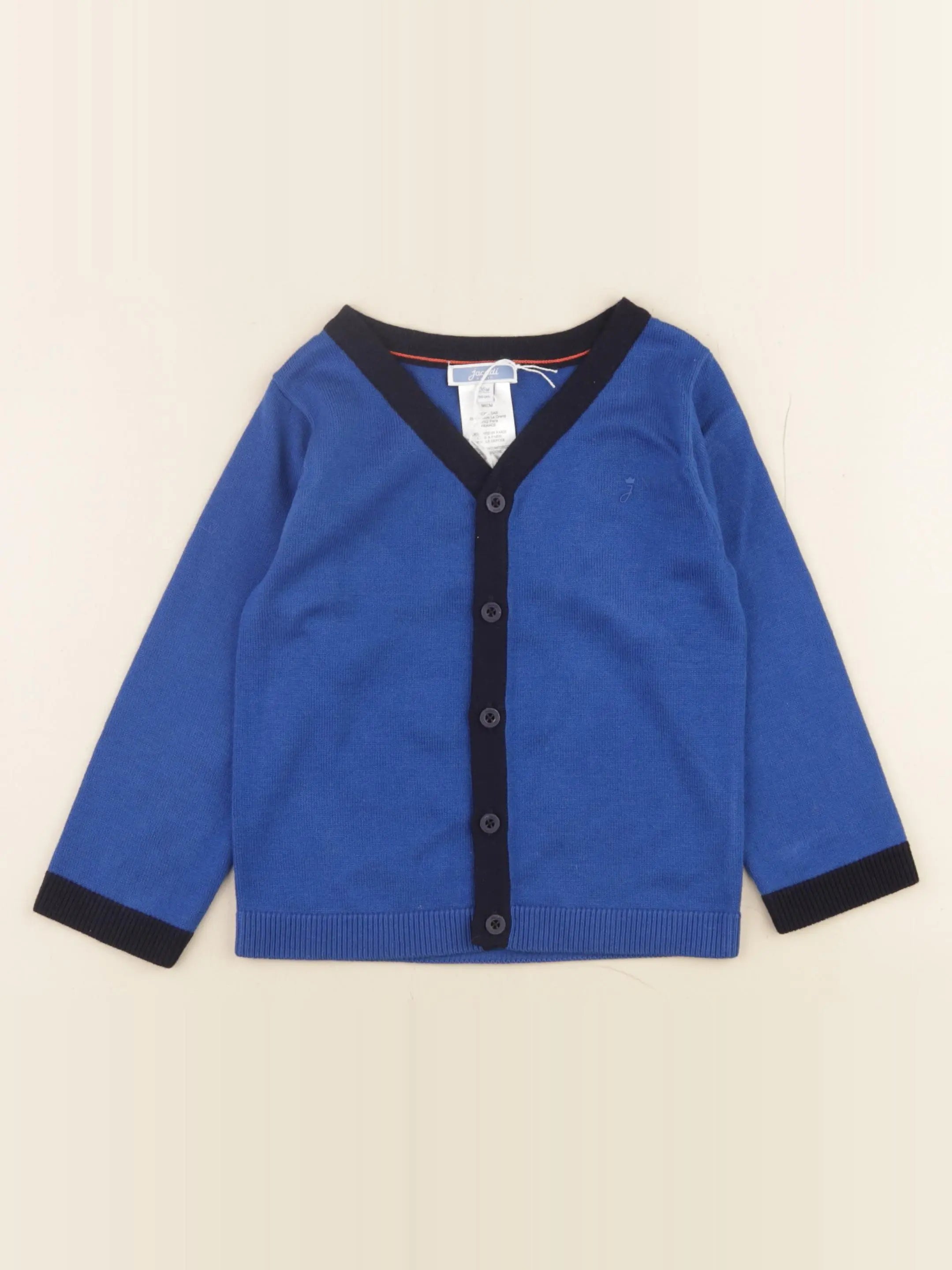 Jacadi - gilet bleu - 36 mois