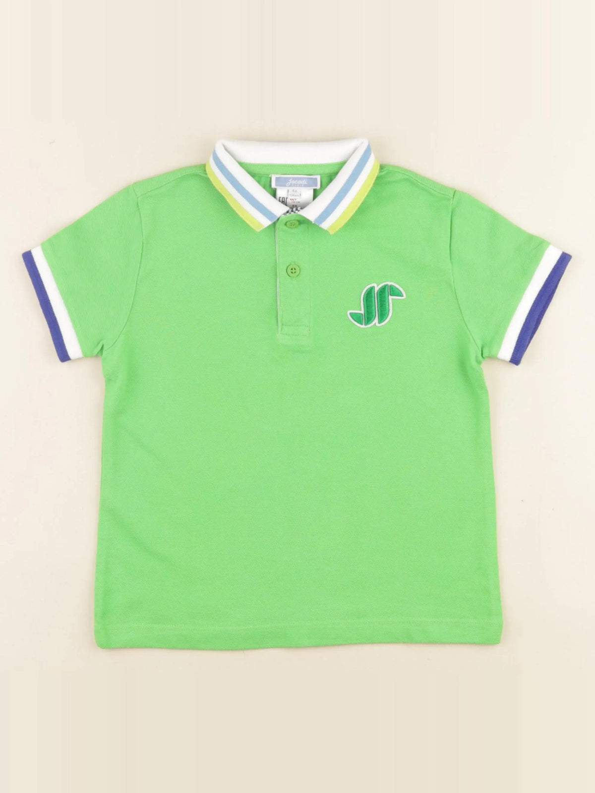 Jacadi - polo imprimé au dos vert - 4 ans