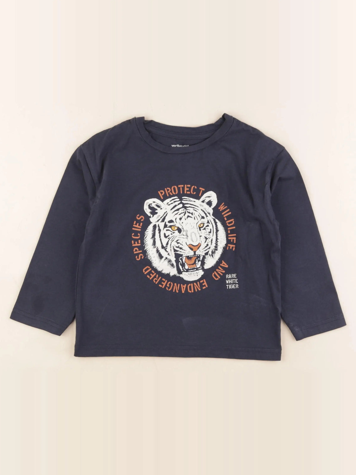 Vertbaudet - tee-shirt bleu - 5 ans