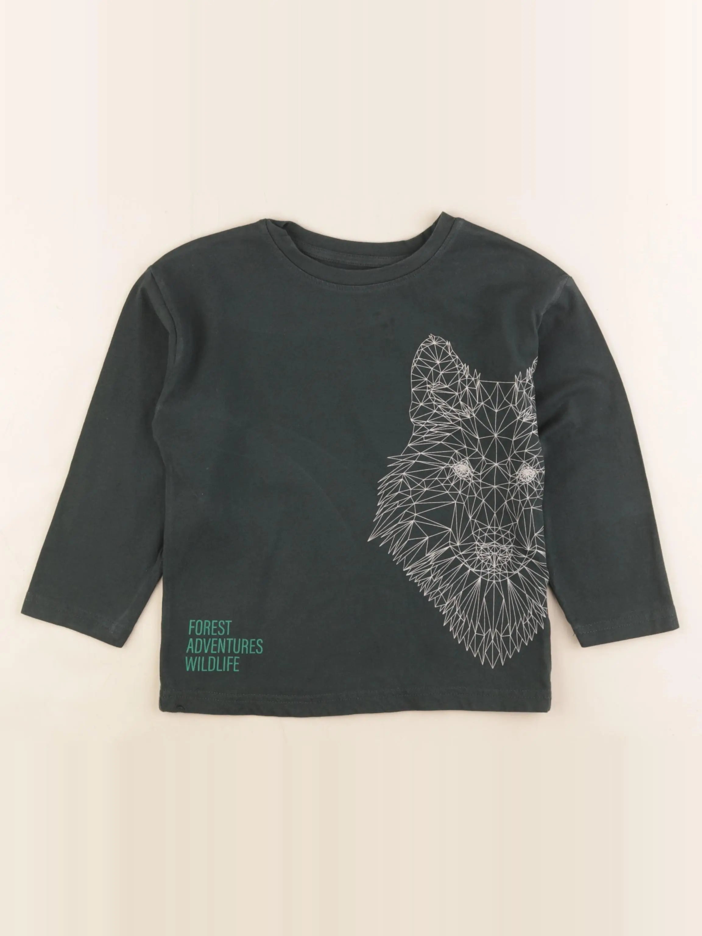 Vertbaudet - tee-shirt vert - 5 ans