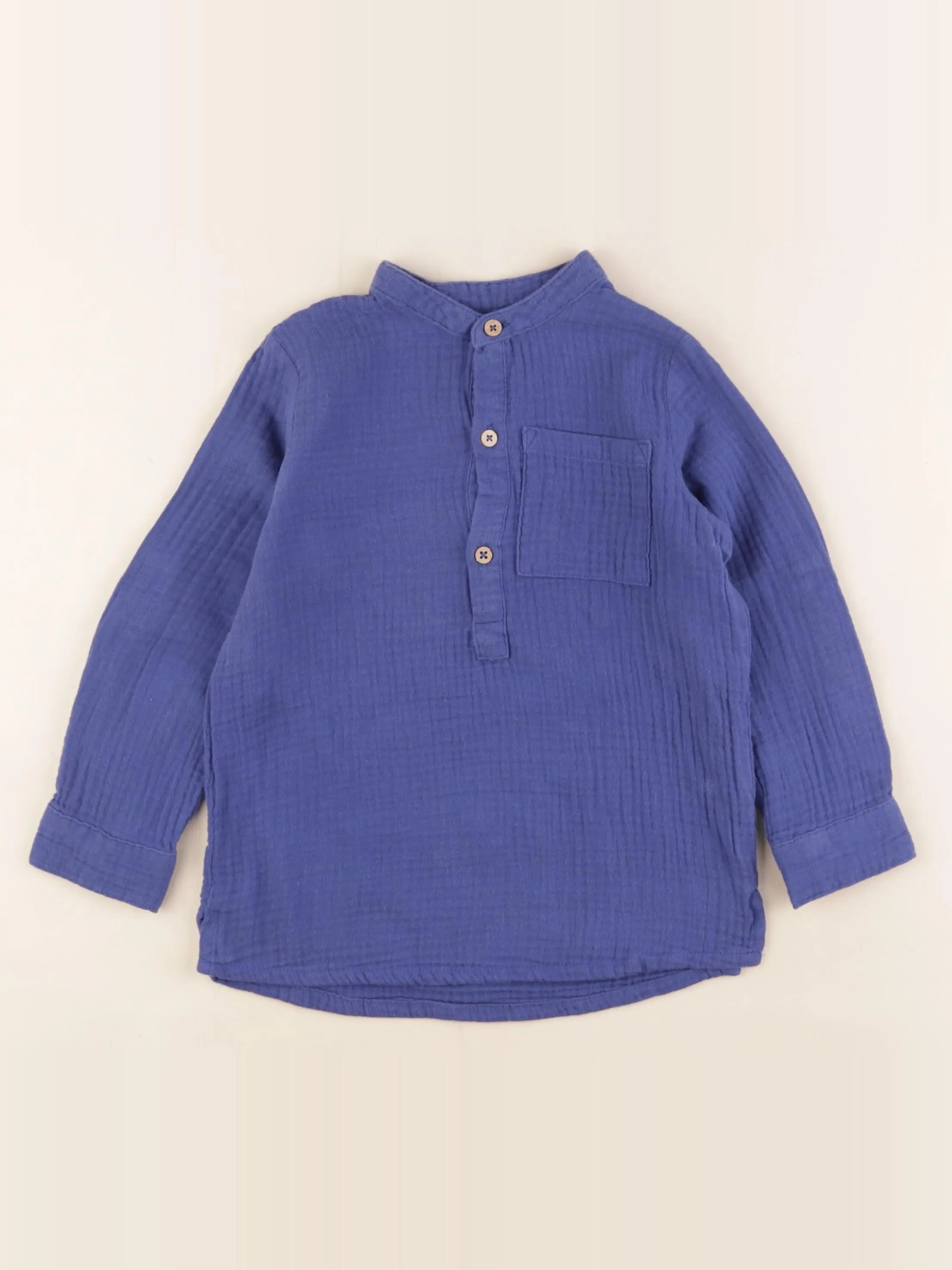 Vertbaudet - chemise bleu - 5 ans