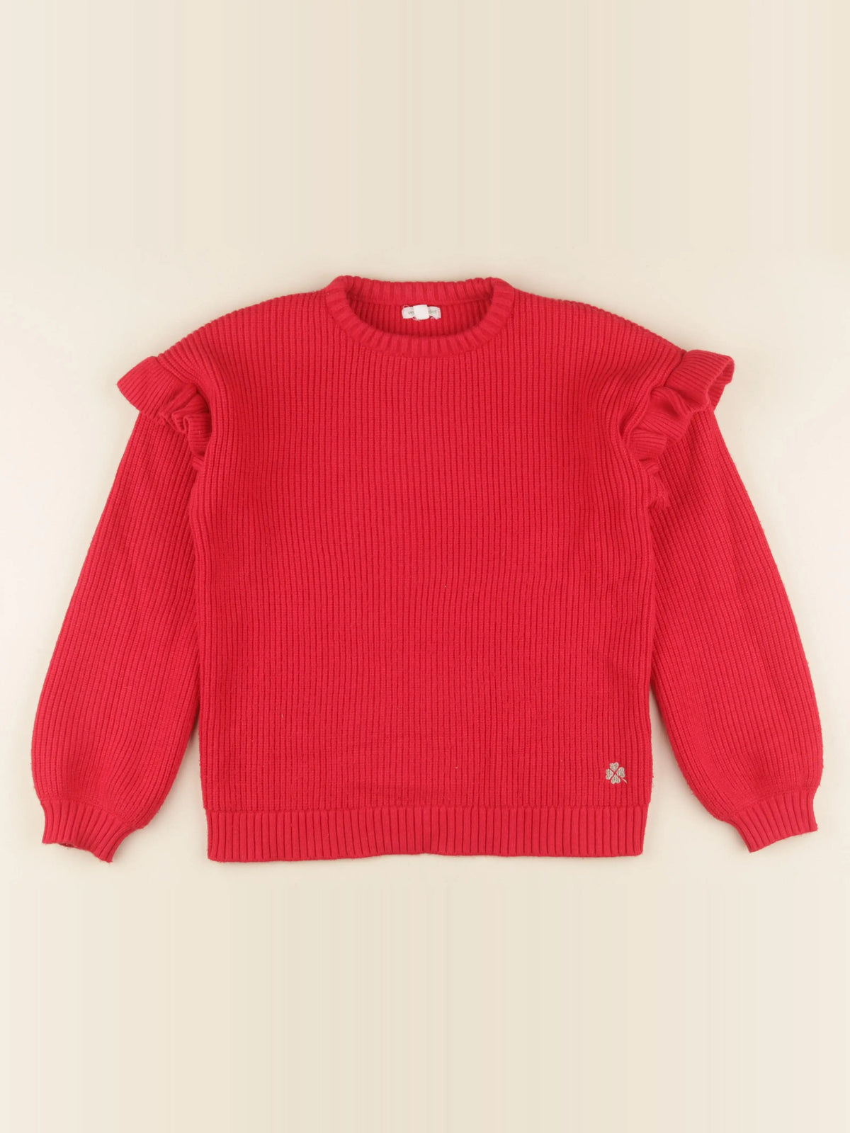 Vertbaudet - pull rouge - 12 ans