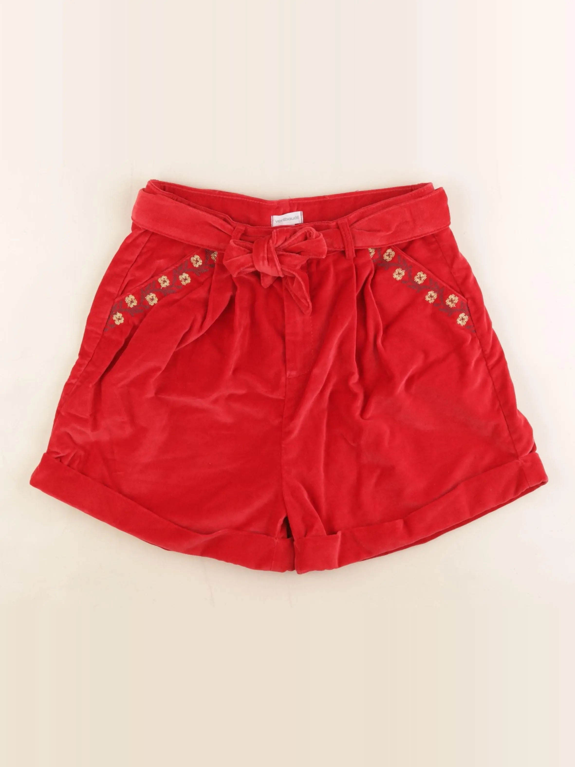 Vertbaudet - short rouge - 12 ans