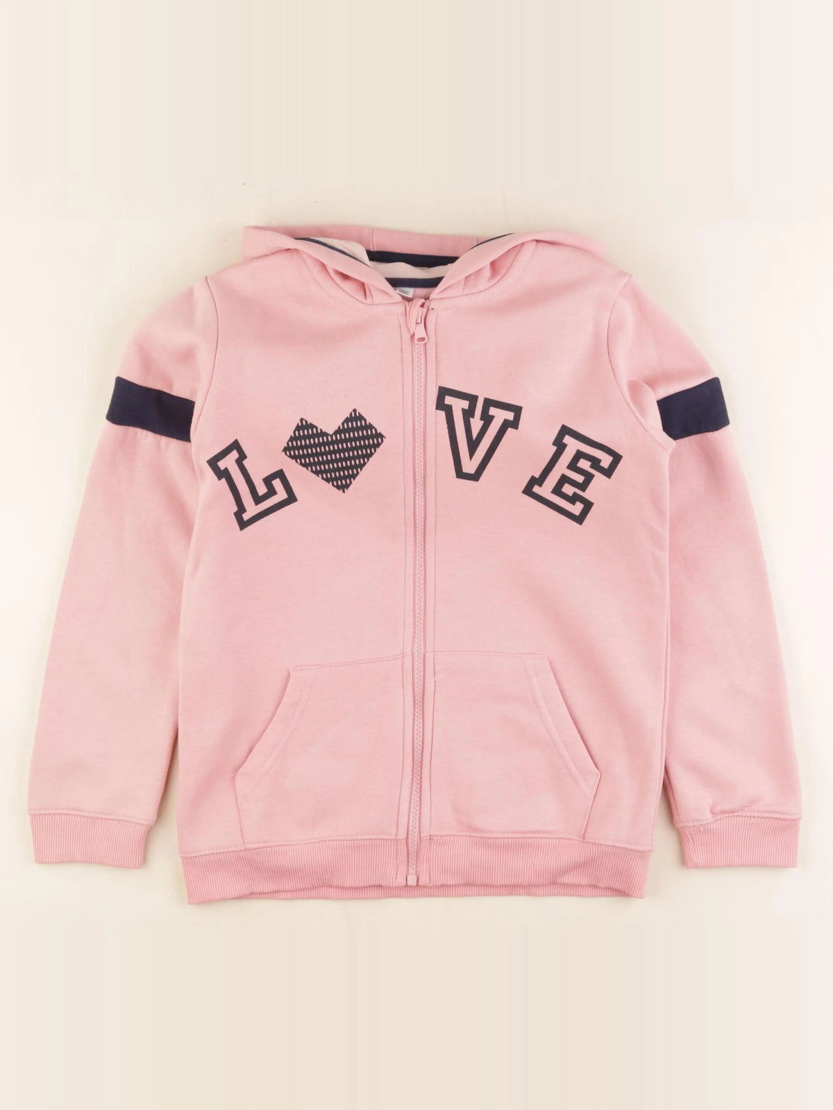 Vertbaudet - sweat rose - 10 ans