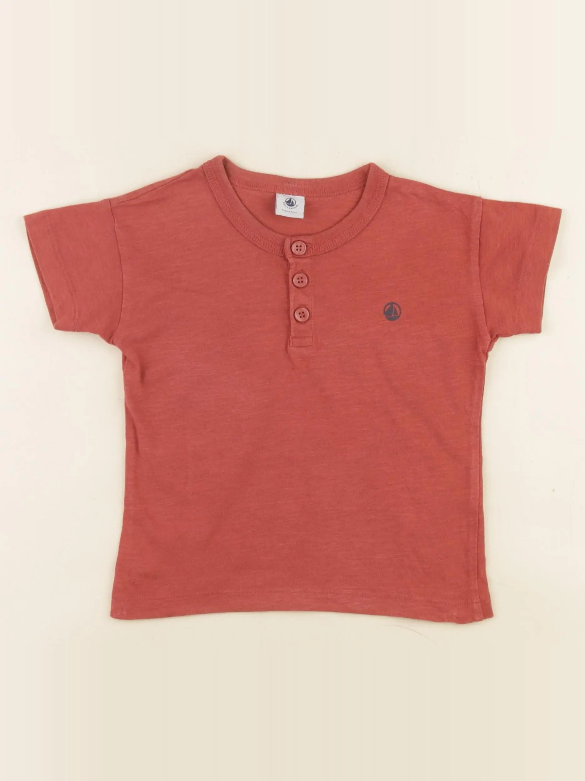 Petit Bateau - tee-shirt rouge - 3 ans