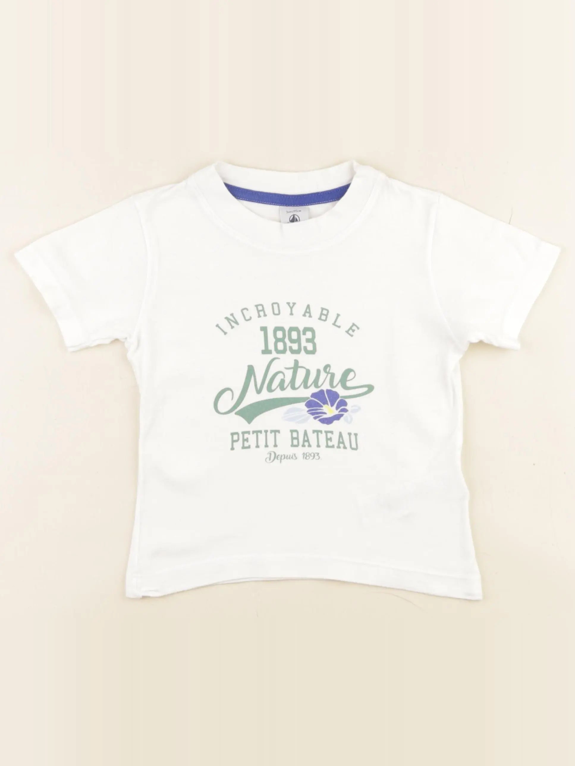 Petit Bateau - tee-shirt blanc - 3 ans