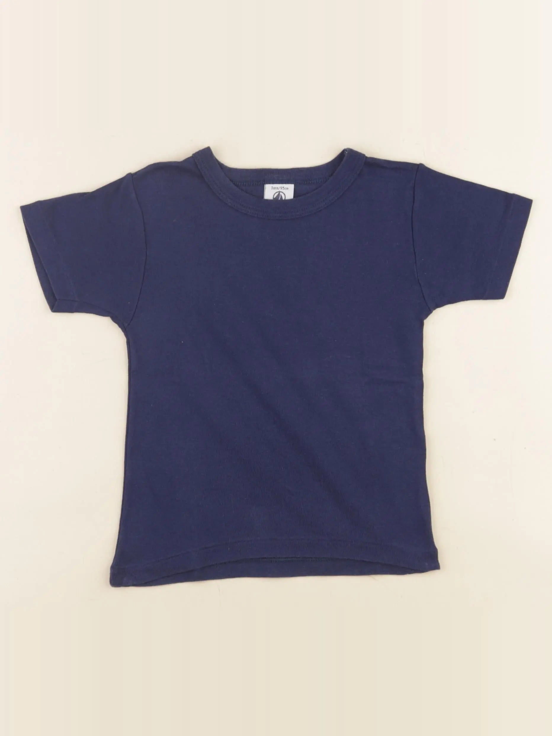 Petit Bateau - maillot de corps bleu - 3 ans