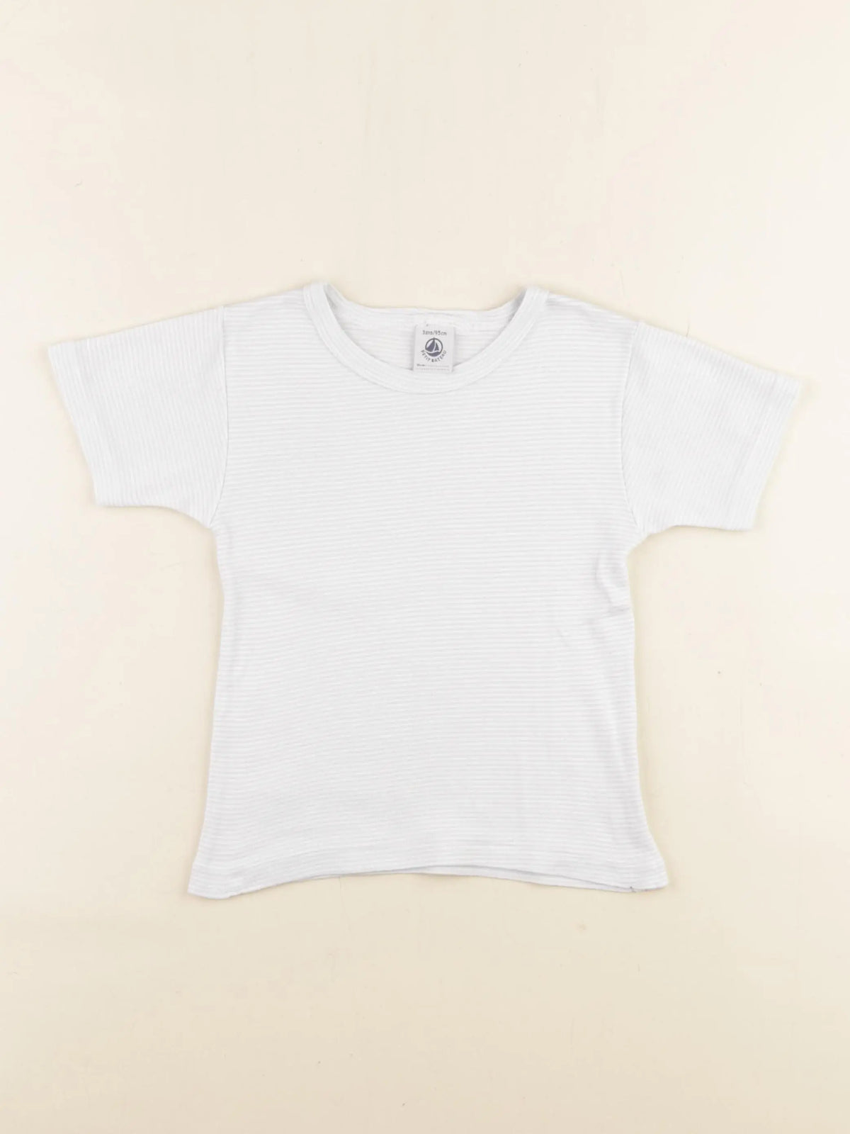 Petit Bateau - maillot de corps bleu, blanc - 3 ans