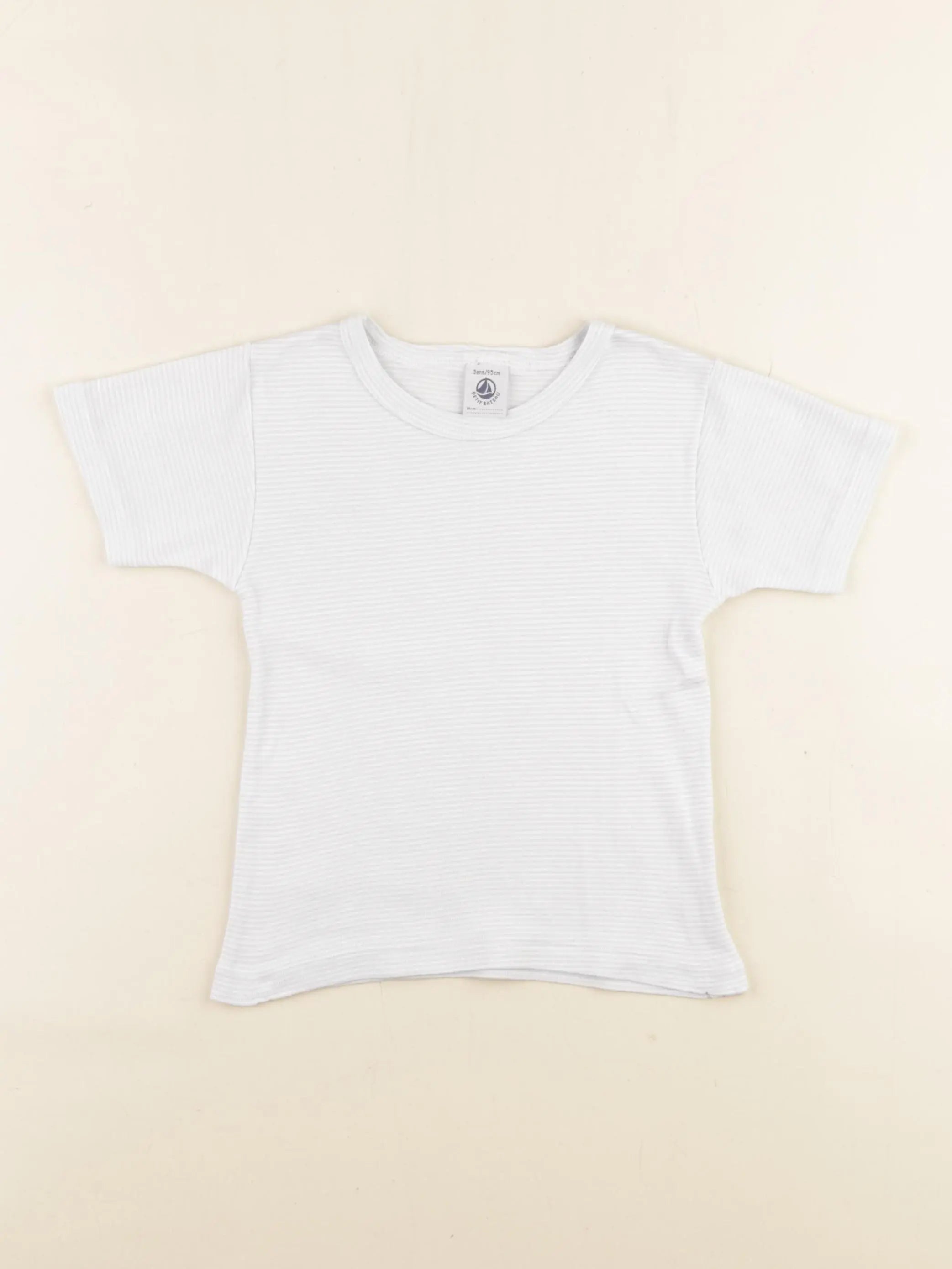 Petit Bateau - maillot de corps bleu, blanc - 3 ans