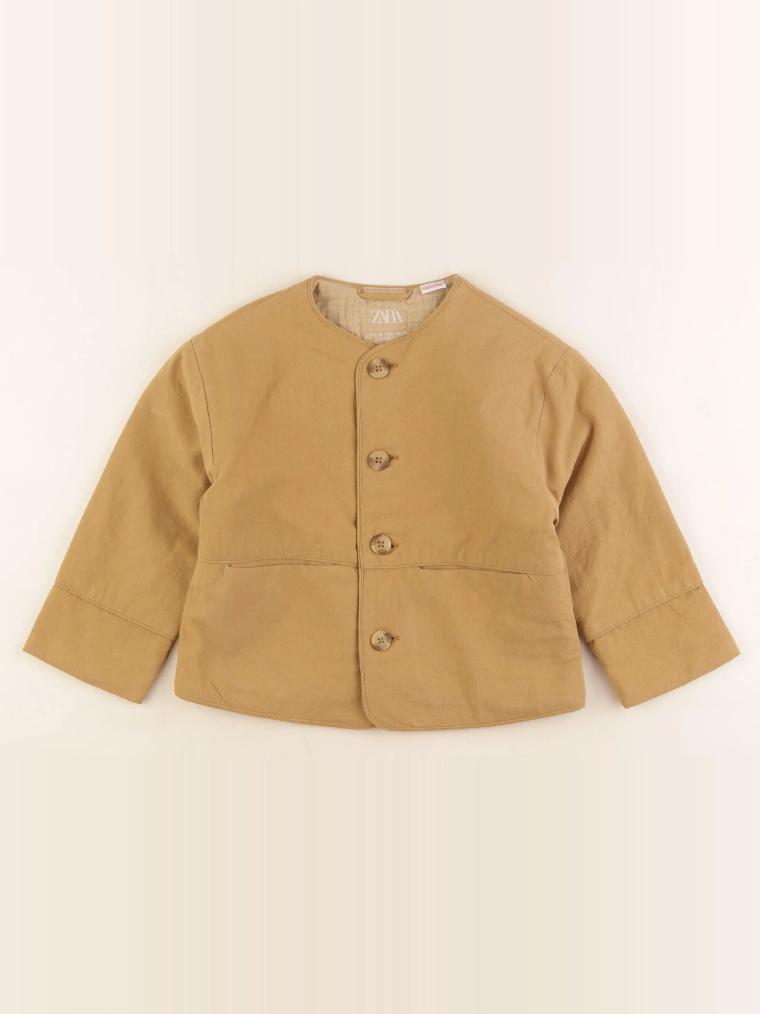 Zara - veste doublé jaune - 3 ans