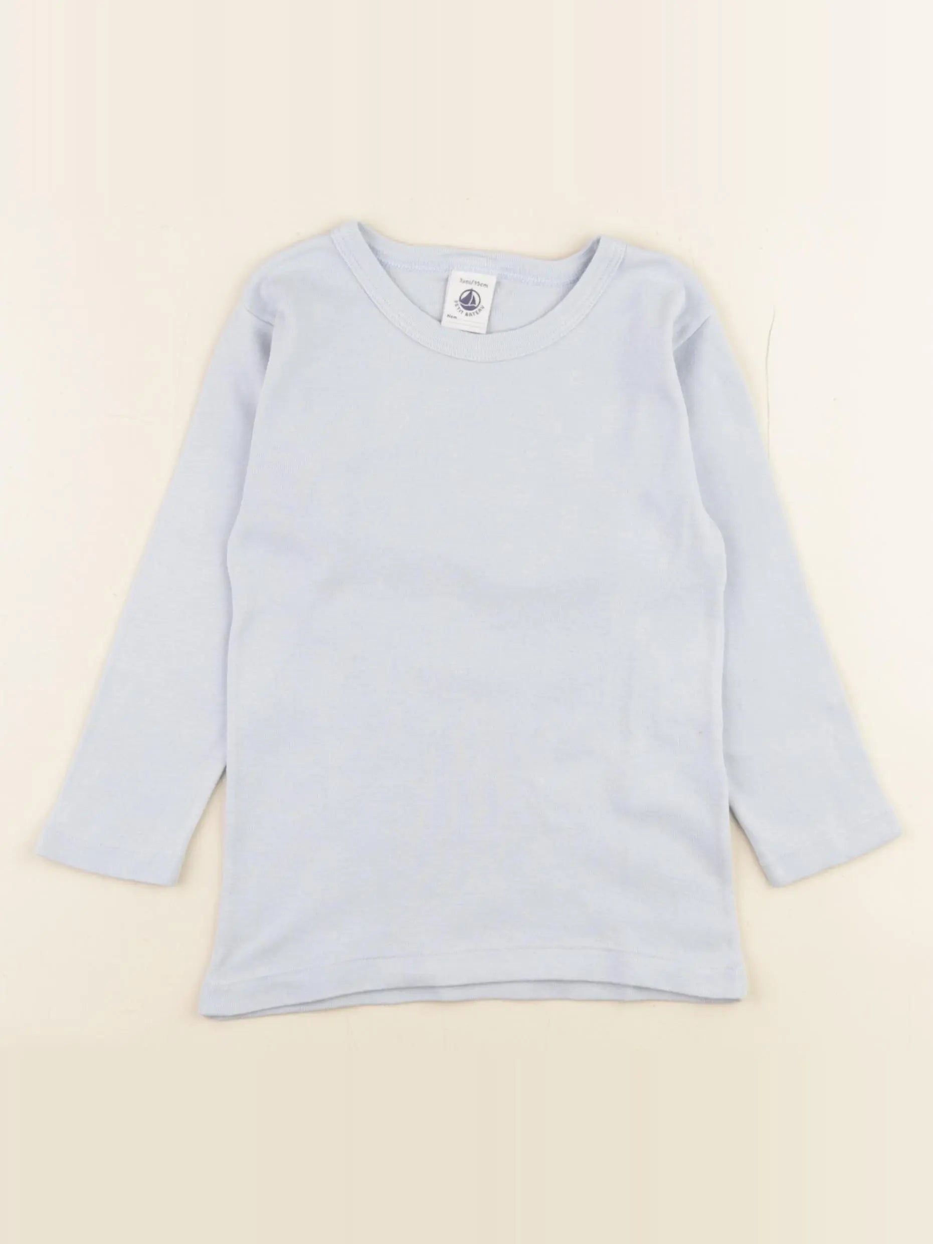Petit Bateau - maillot de corps bleu - 3 ans