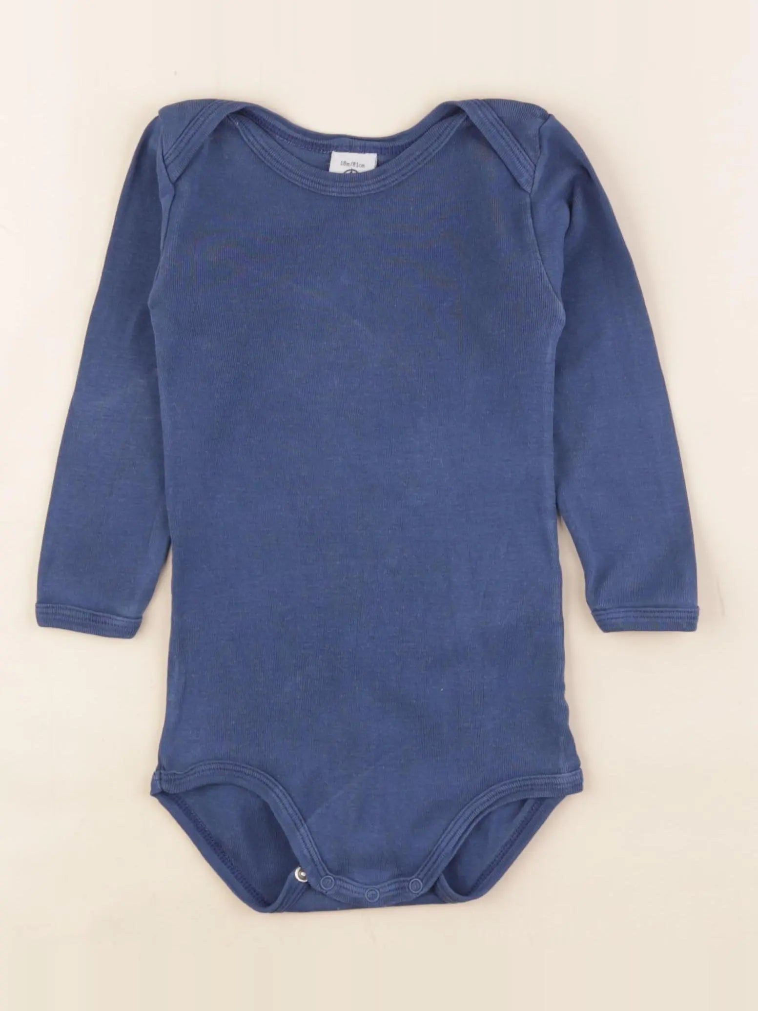 Petit Bateau - body bleu - 18 mois