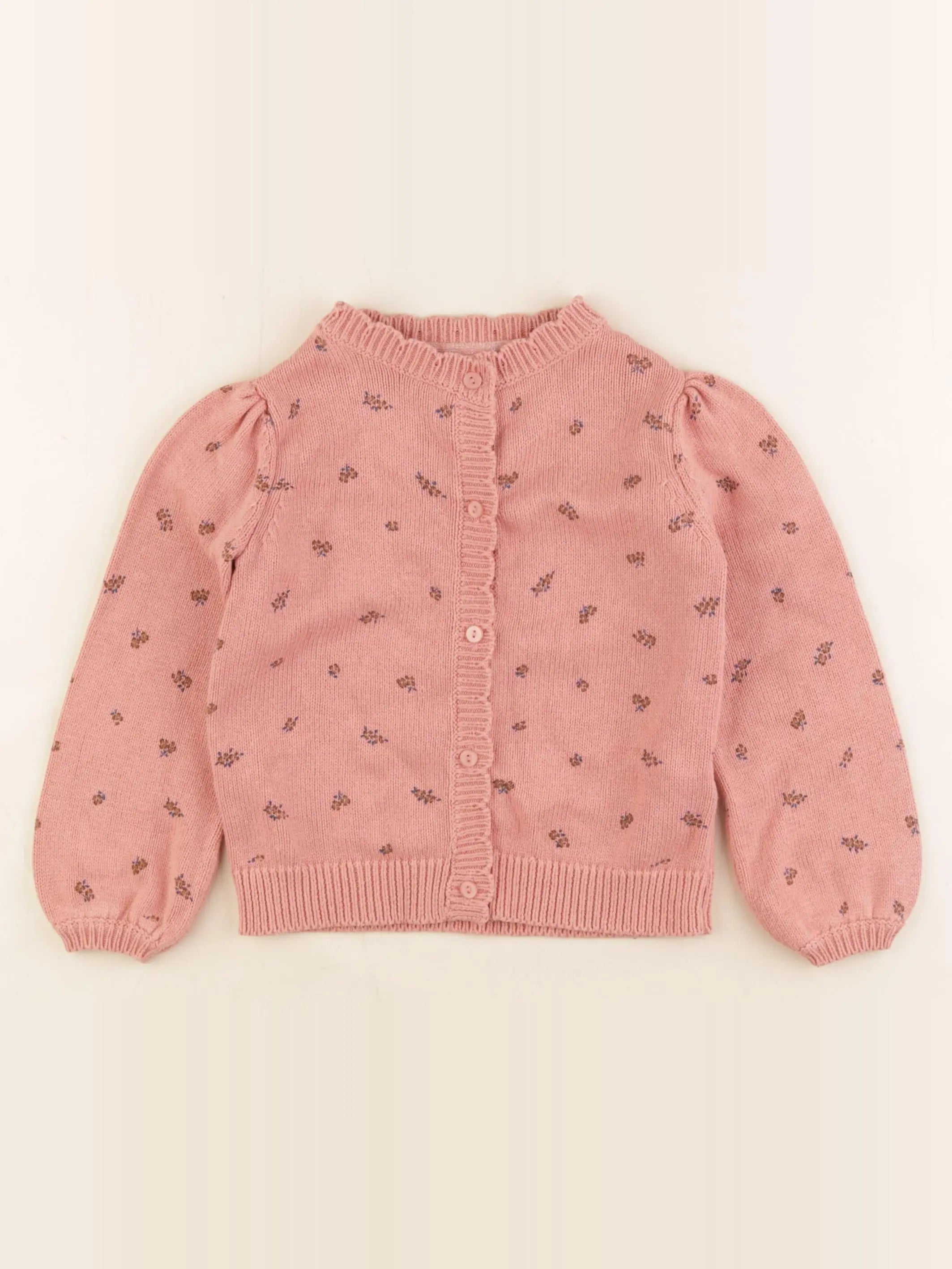 Vertbaudet - gilet rose - 4 ans