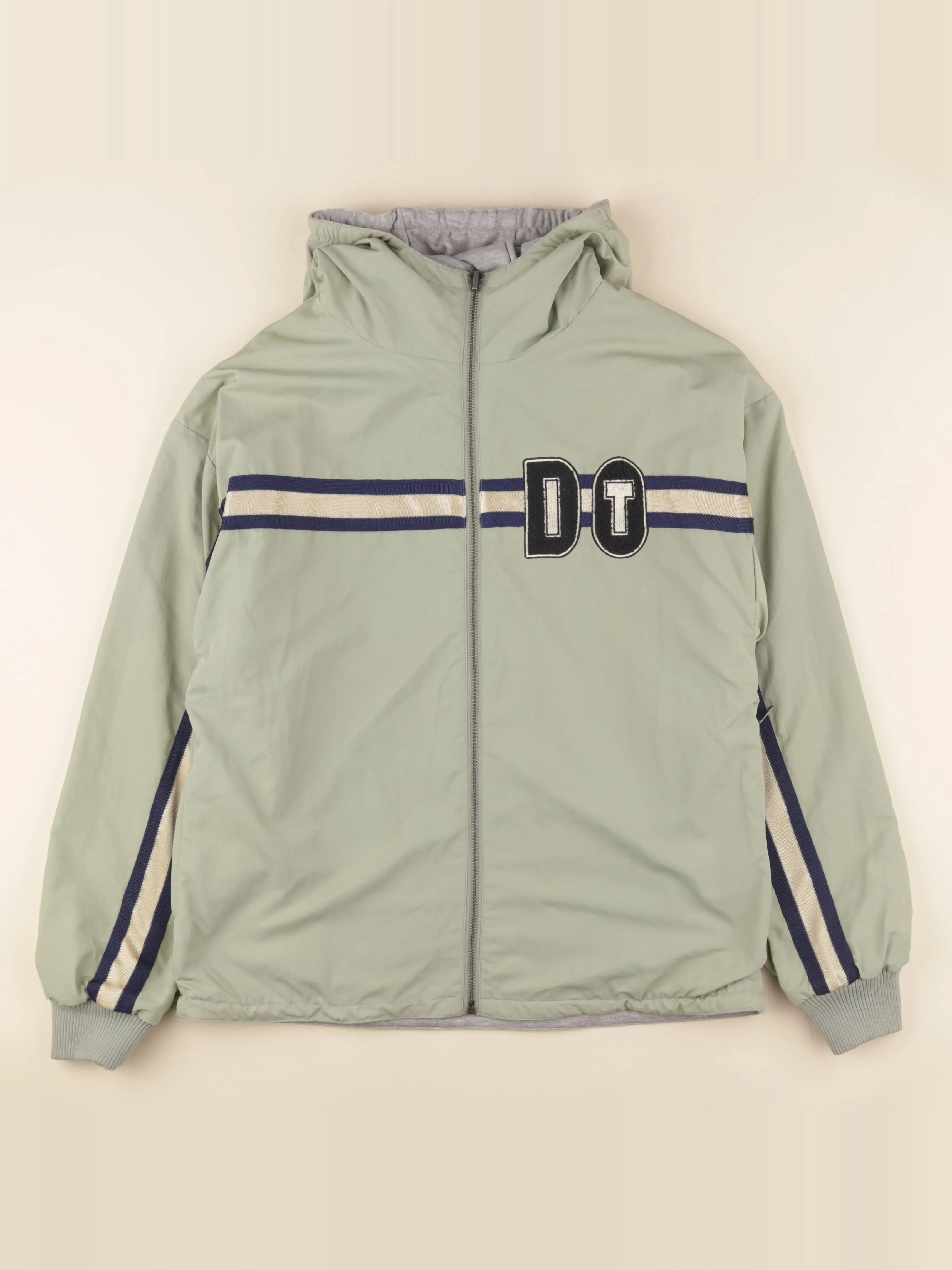 Bellerose - veste réversible vert, gris - 16 ans