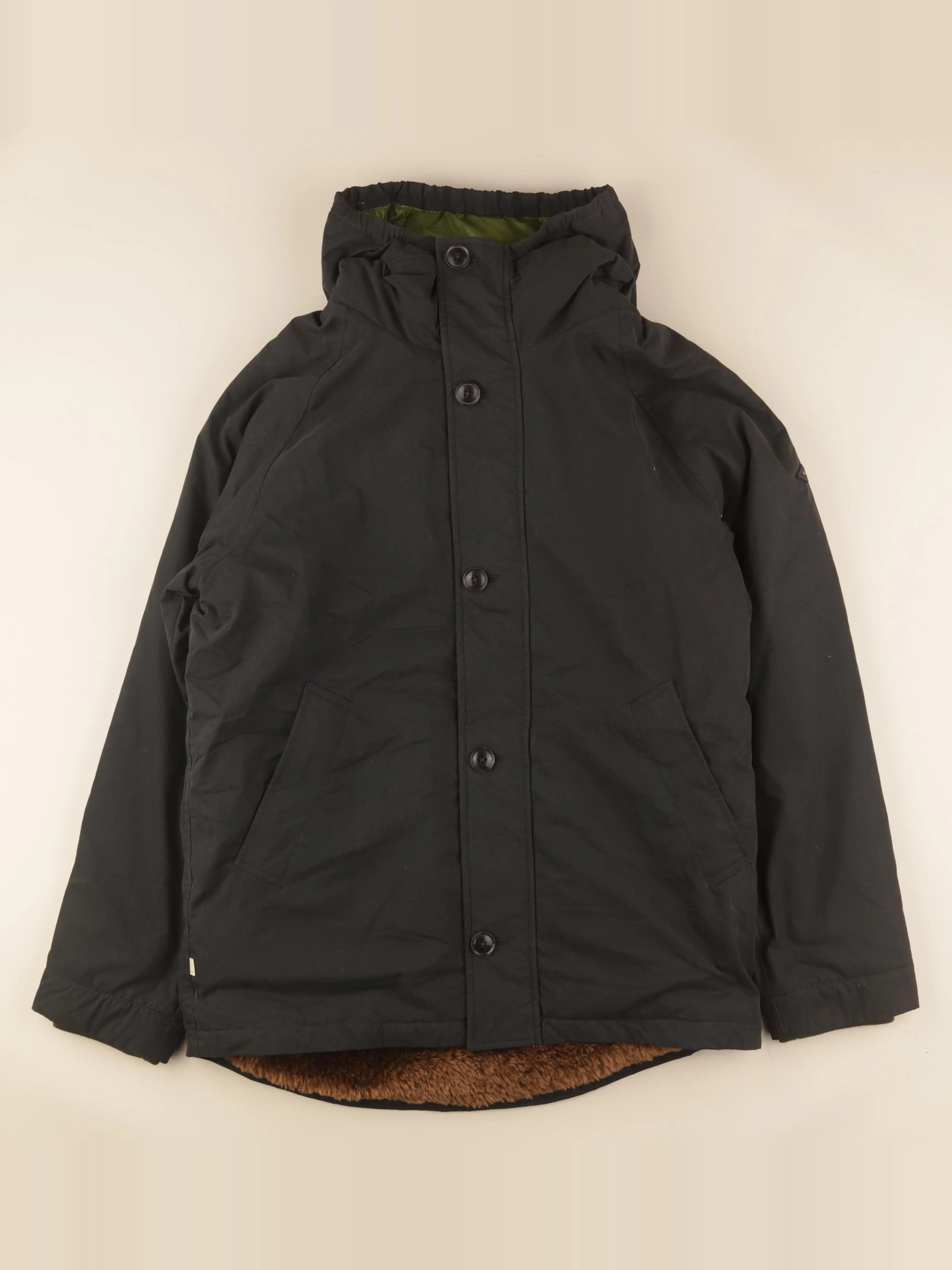 Bellerose - parka noir, gris - 16 ans