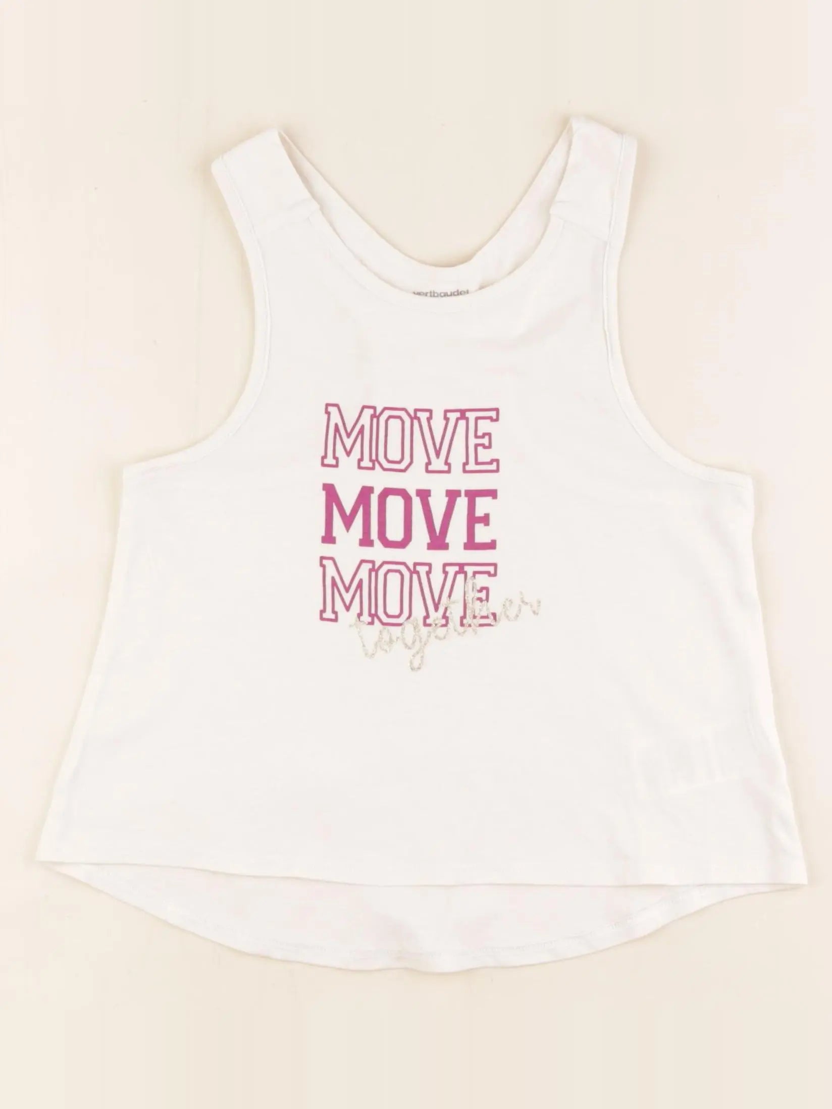 Vertbaudet - débardeur beige - 5 ans