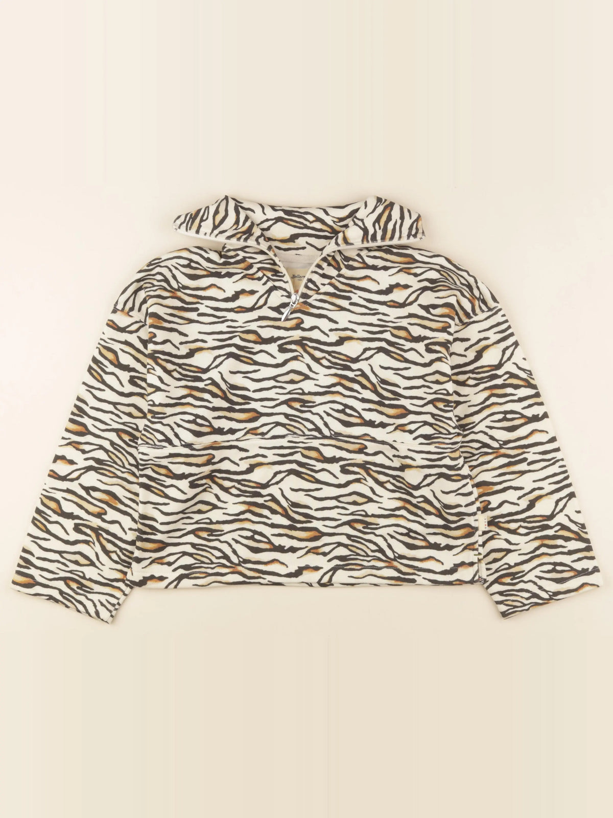 Bellerose - sweat beige, marron - 12 ans