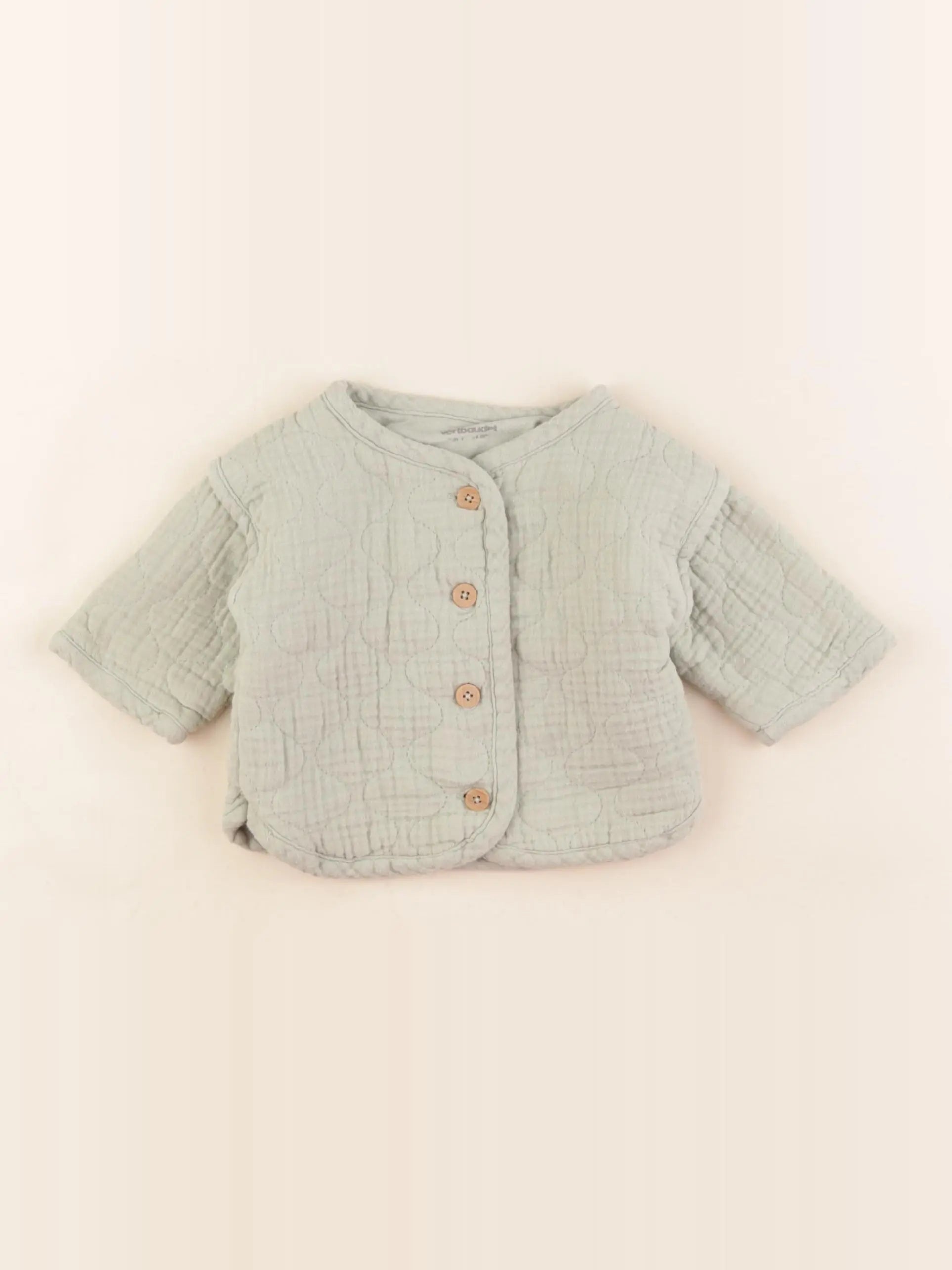 Vertbaudet - sweat vert - 1 mois