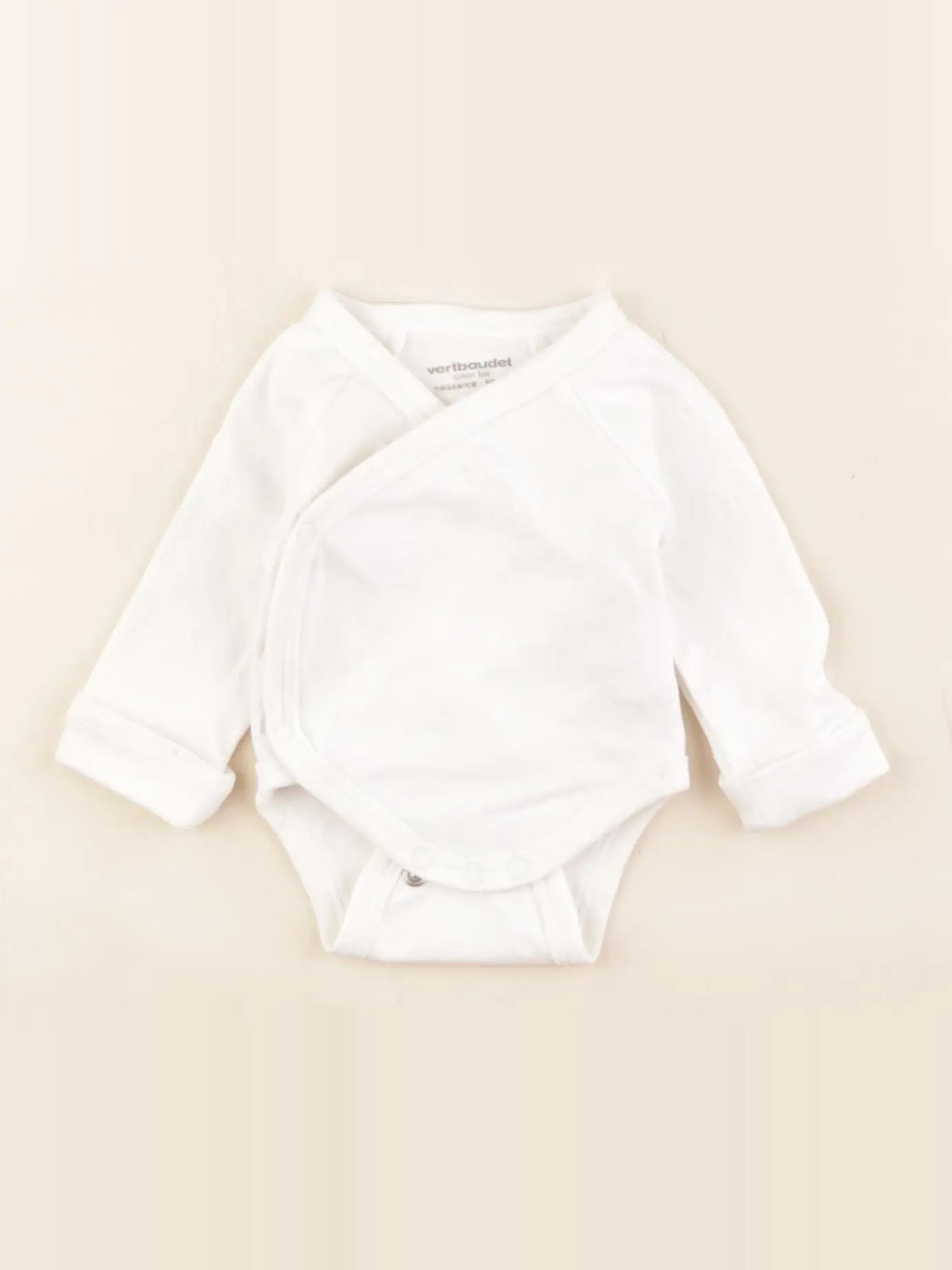Vertbaudet - body blanc - 0 mois