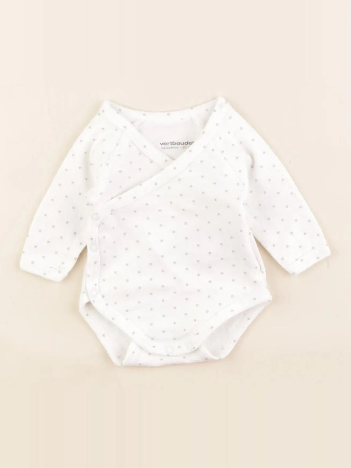 Vertbaudet - body blanc - 0 mois