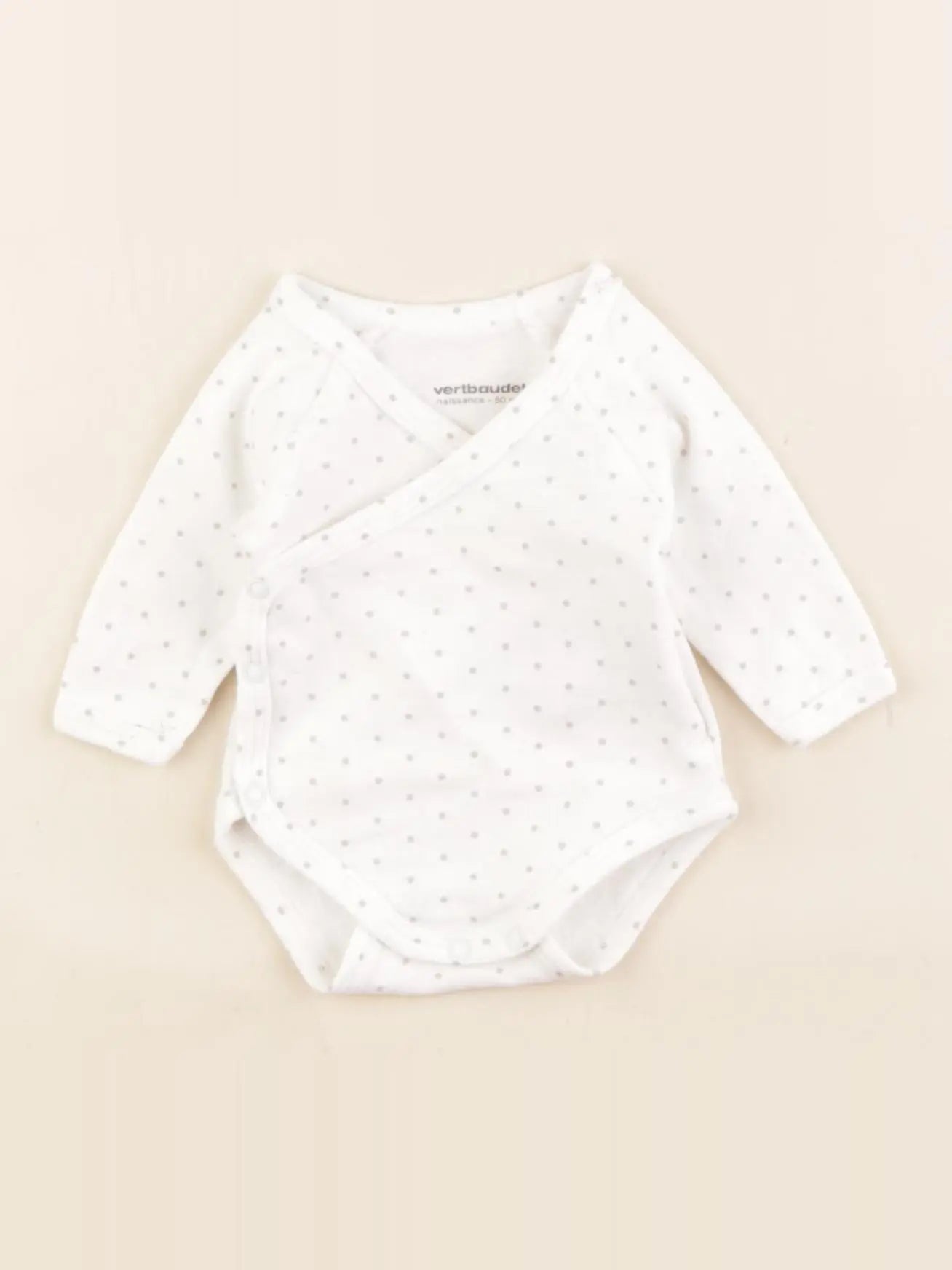 Vertbaudet - body blanc - 0 mois