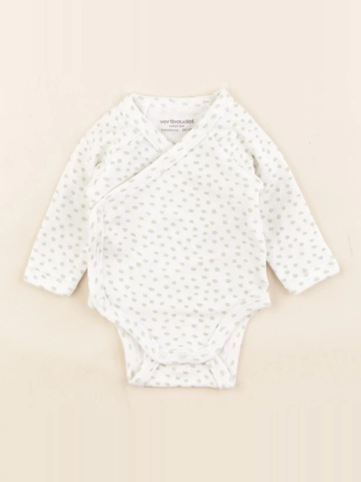 Vertbaudet - body vert - 0 mois