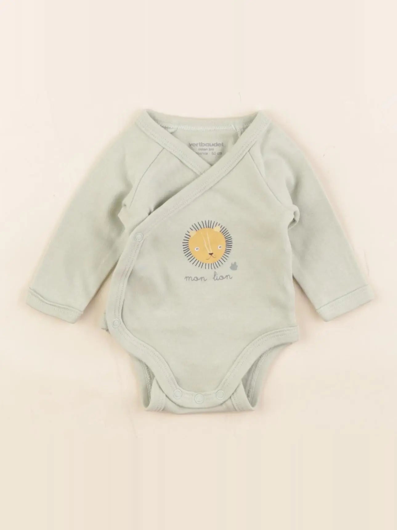 Vertbaudet - body vert - 0 mois