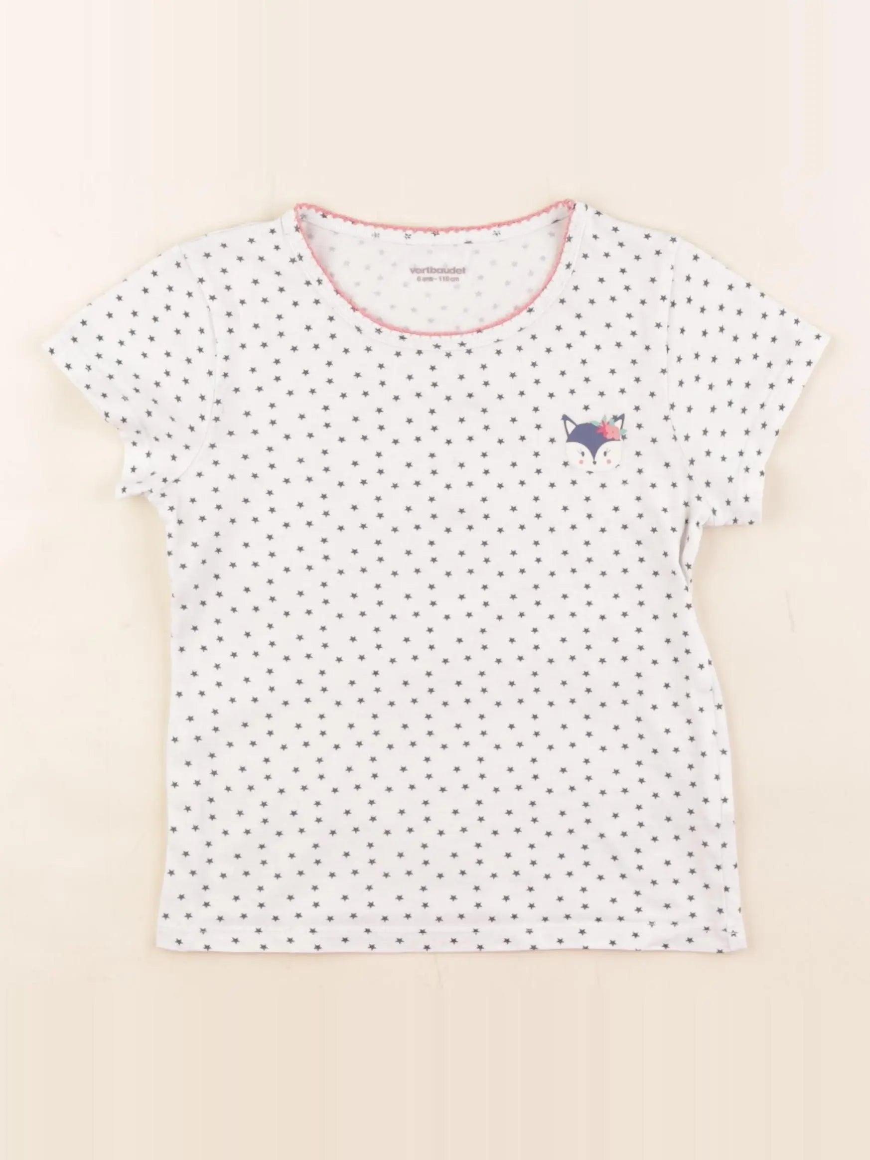 Vertbaudet - maillot de corps bleu - 6 ans