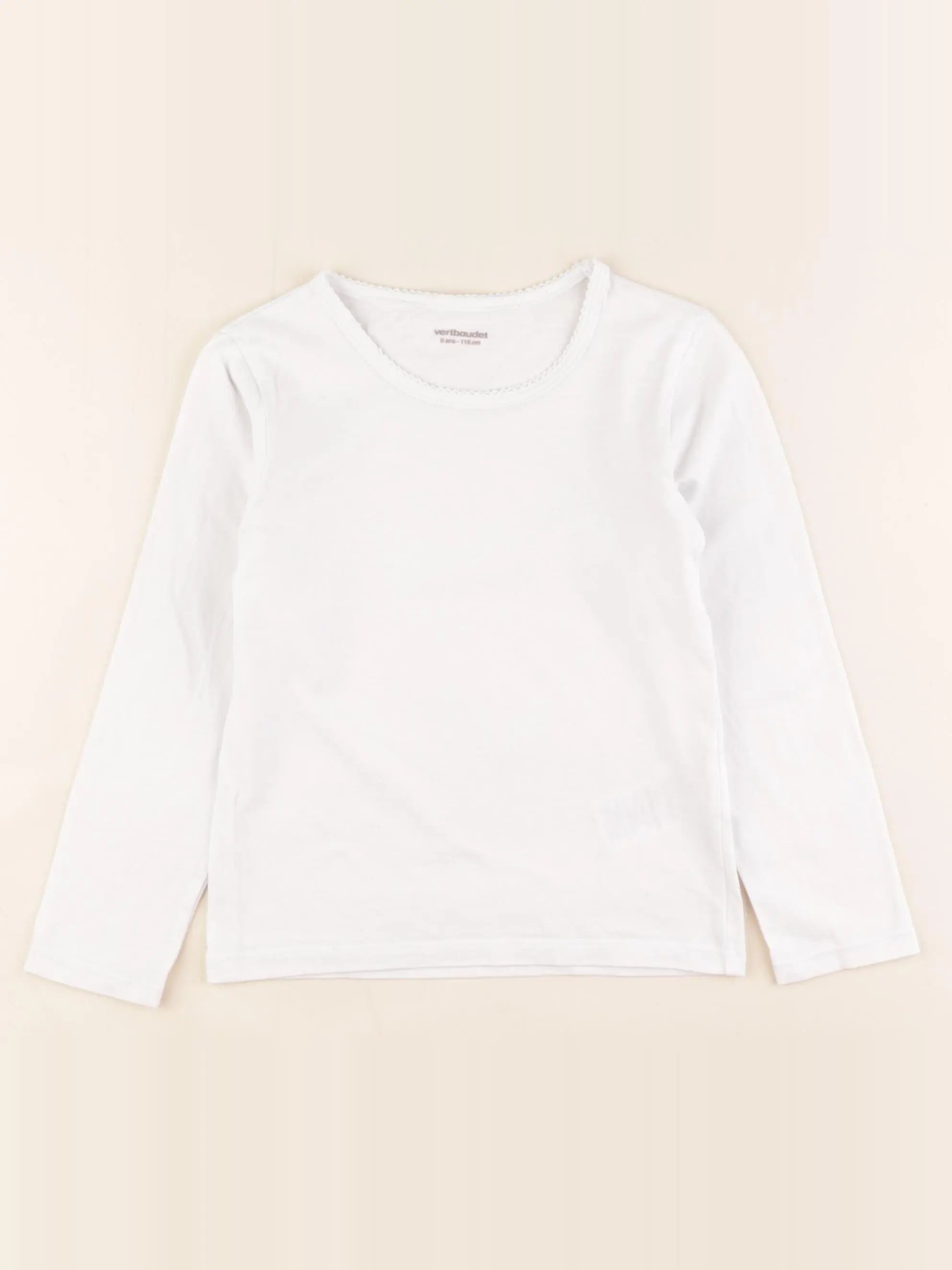 Vertbaudet - maillot de corps blanc - 6 ans