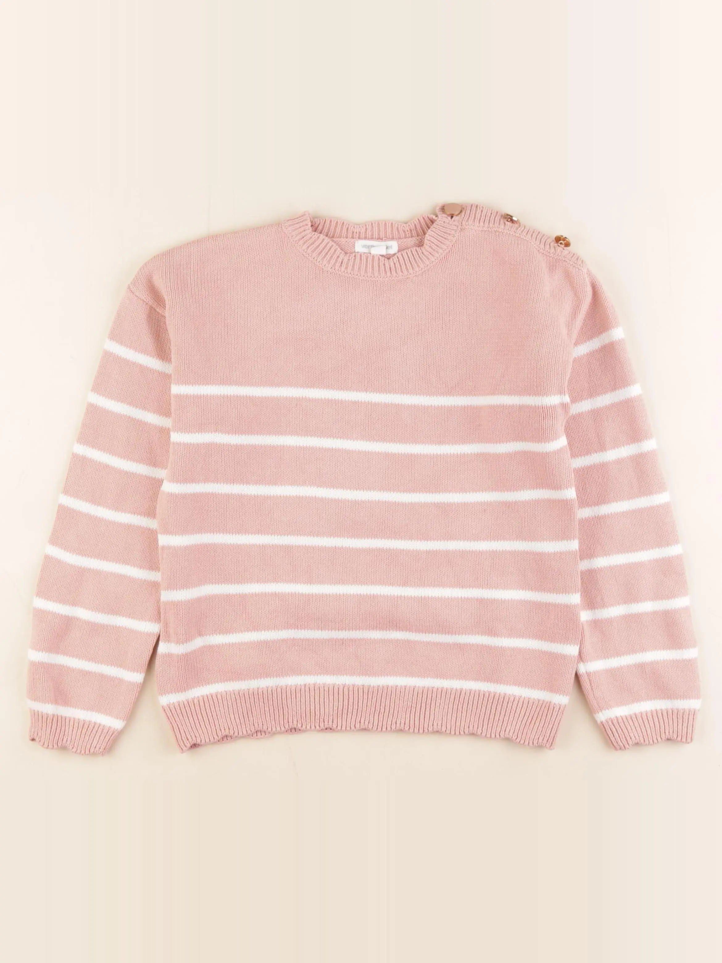 Vertbaudet - pull rose - 8 ans