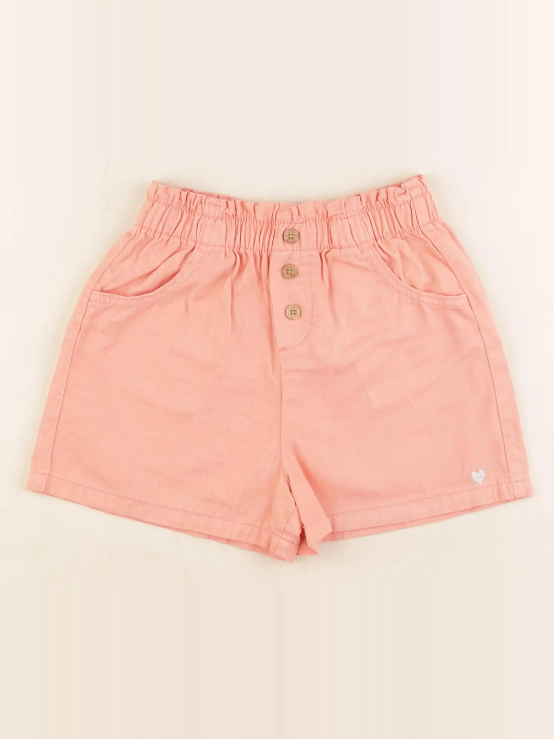 Vertbaudet - short orange - 8 ans