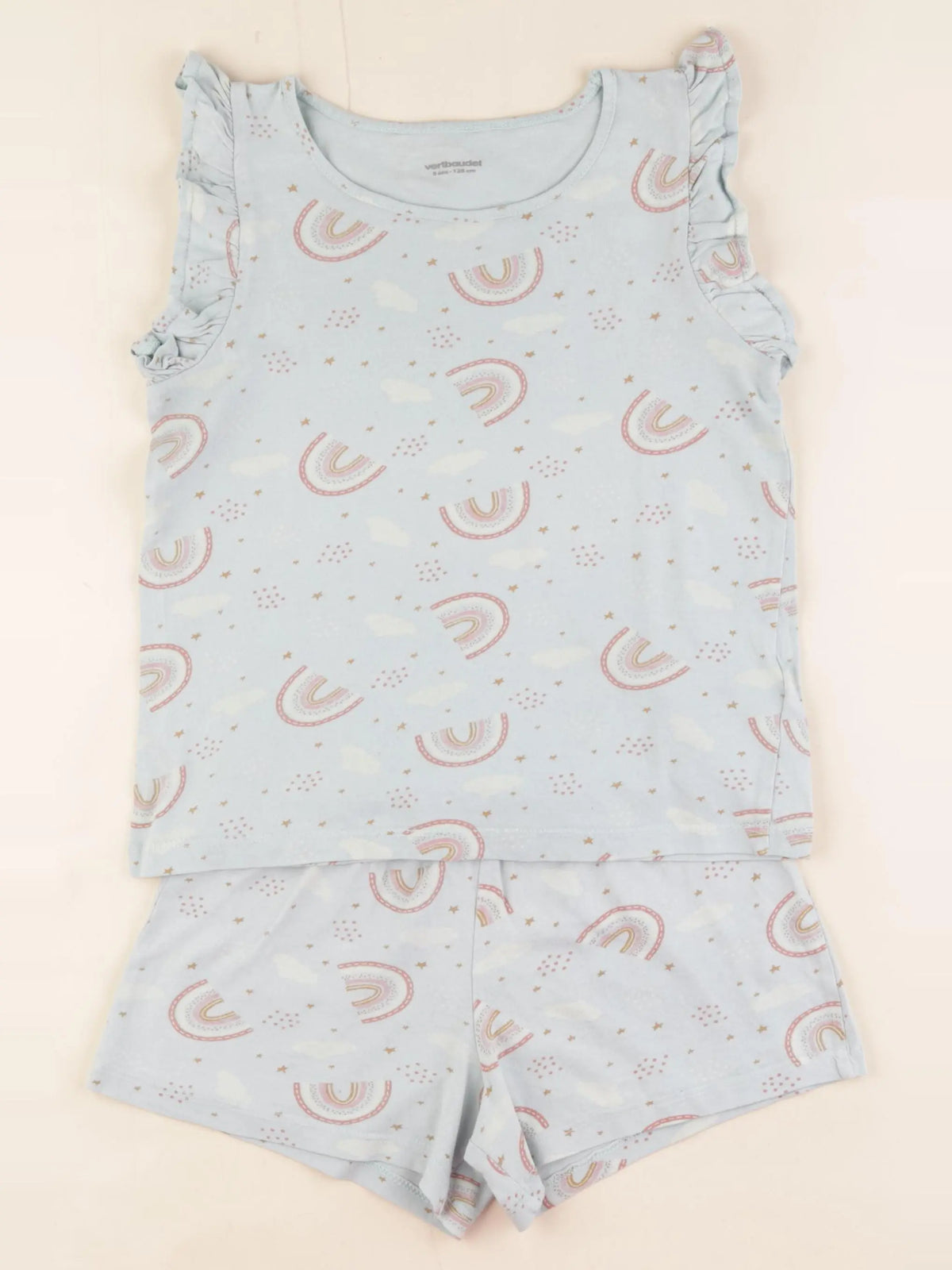 Vertbaudet - pyjama coton bleu - 8 ans