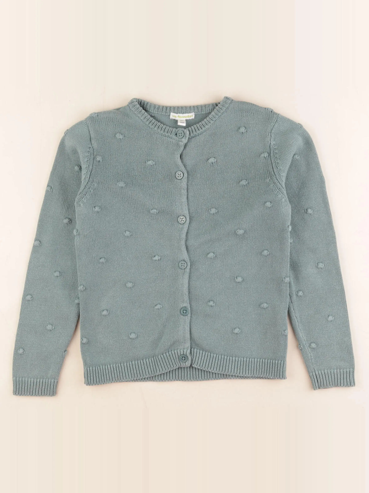 Vertbaudet - gilet vert - 8 ans