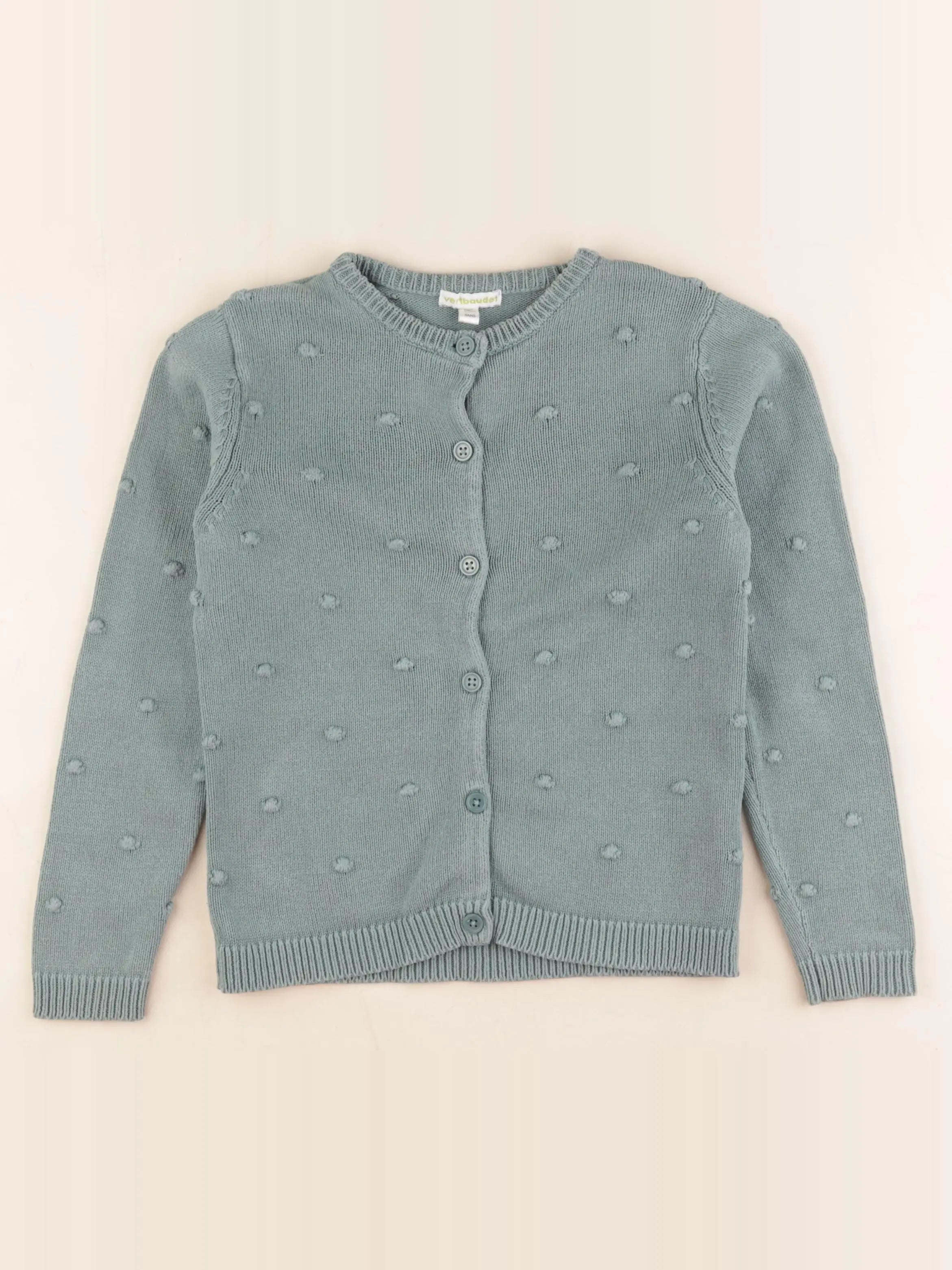 Vertbaudet - gilet vert - 8 ans